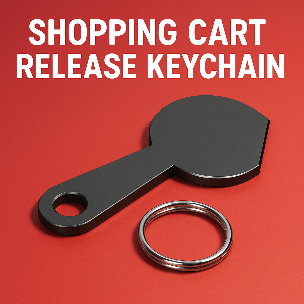 REMOVABLE Shopping Cart Coin / Einkaufswagen Chip / Aldi / Lidl / Key