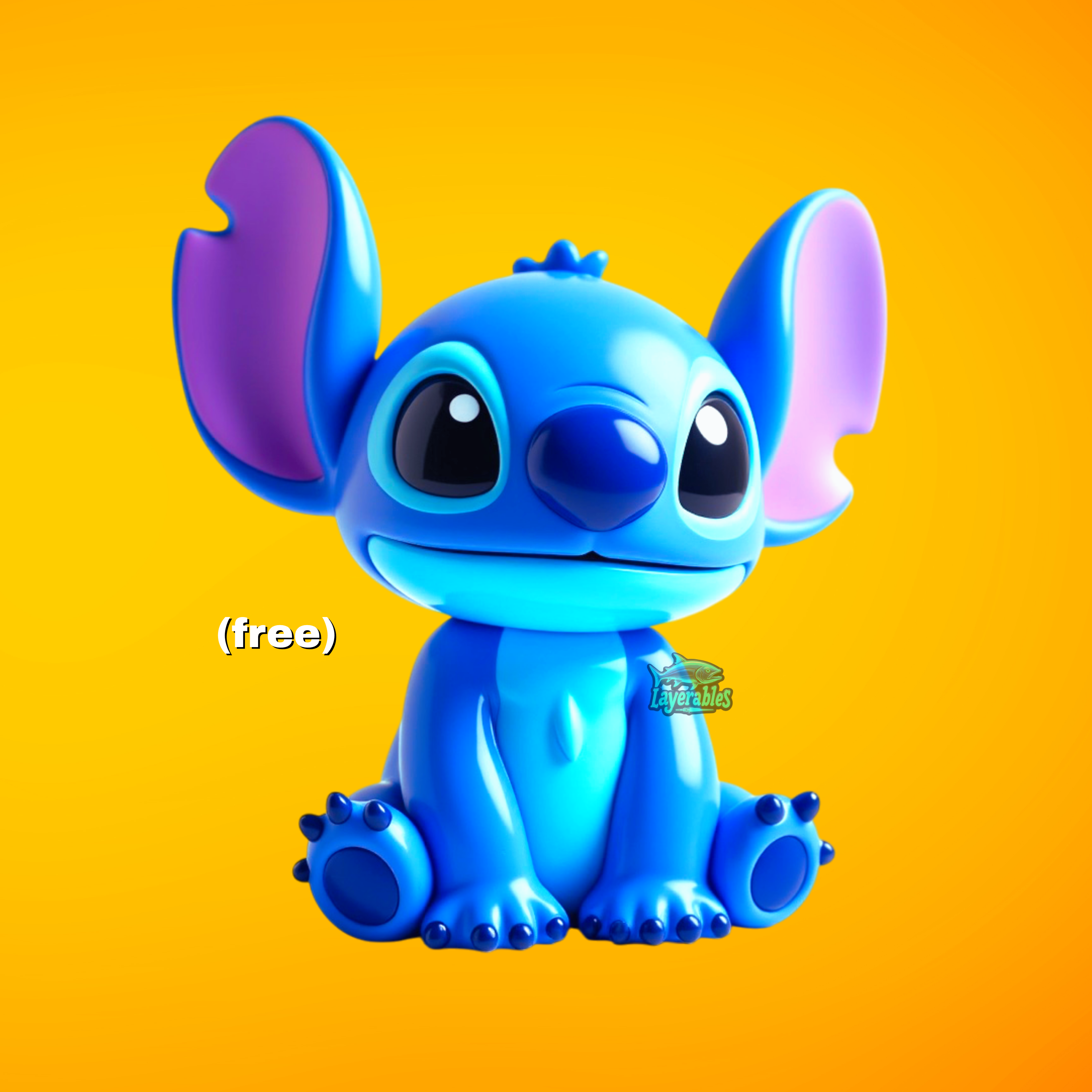 FREE Stitch STL β Cute Chibi Fan Art 3D Printable Model β Adorable Alien Puppy for FDM & Resin Printing
