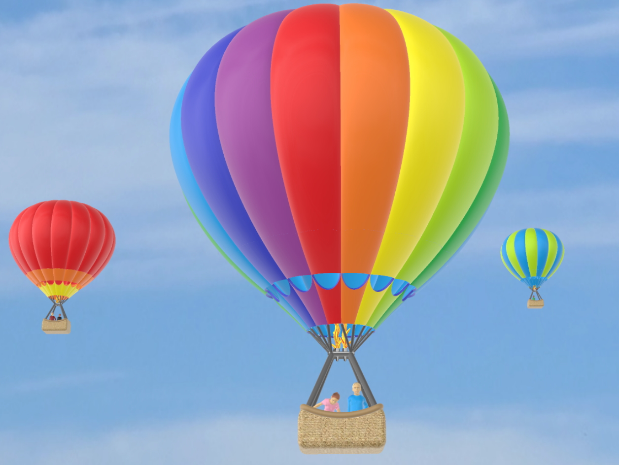 Remix: Hot Air Balloon 1:87 H0 Scale