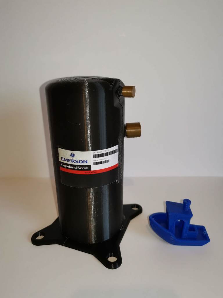 HVAC scroll compressor cut away model