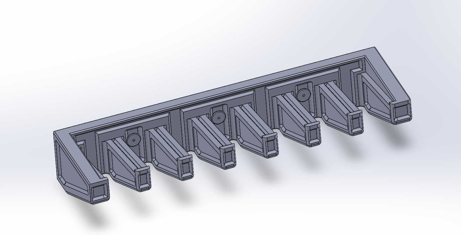 7-Slot AR15 Vertical Mag Holder (Magnet or Screw Mount)