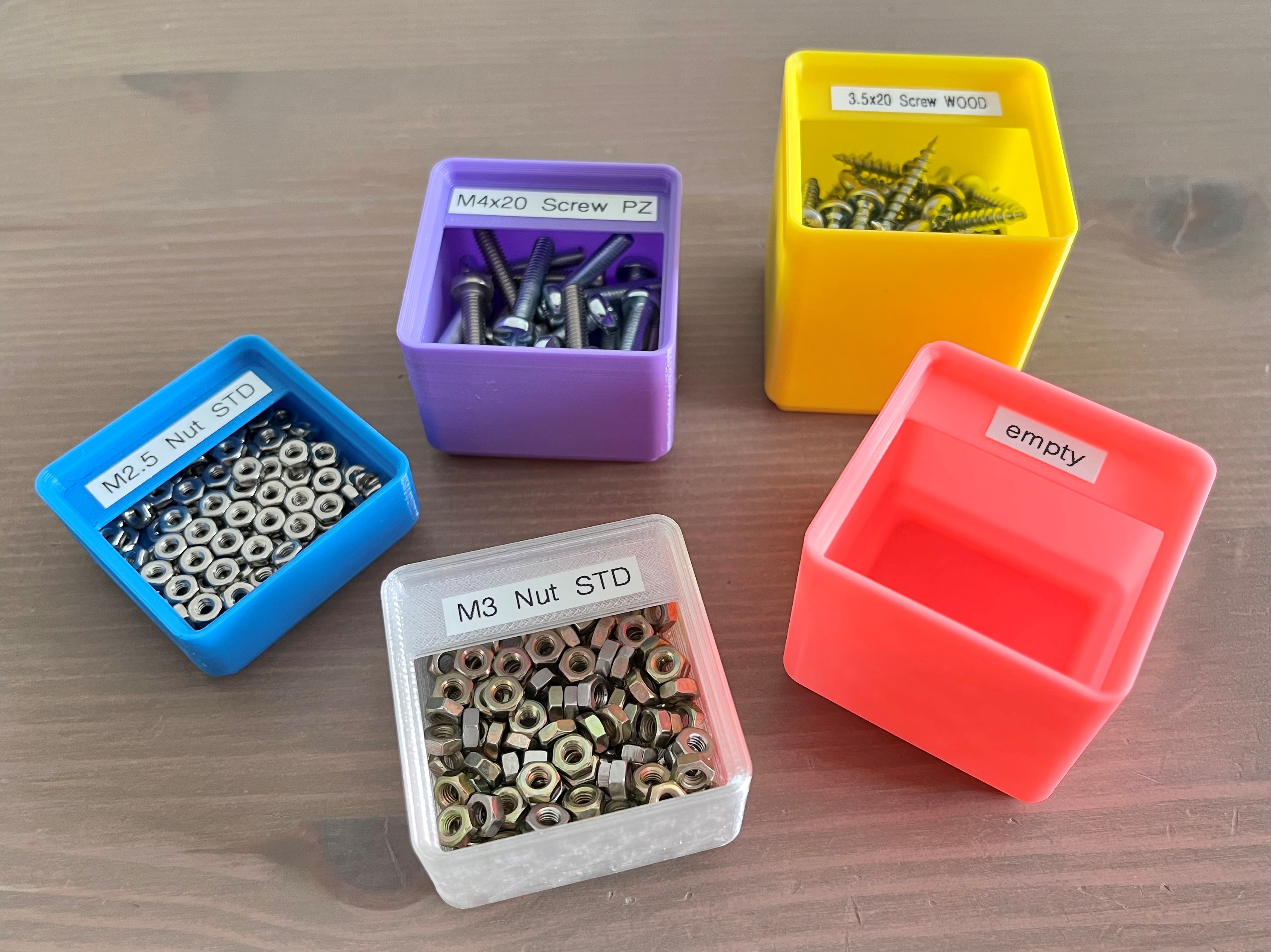 Gridfinity Bins for small parts