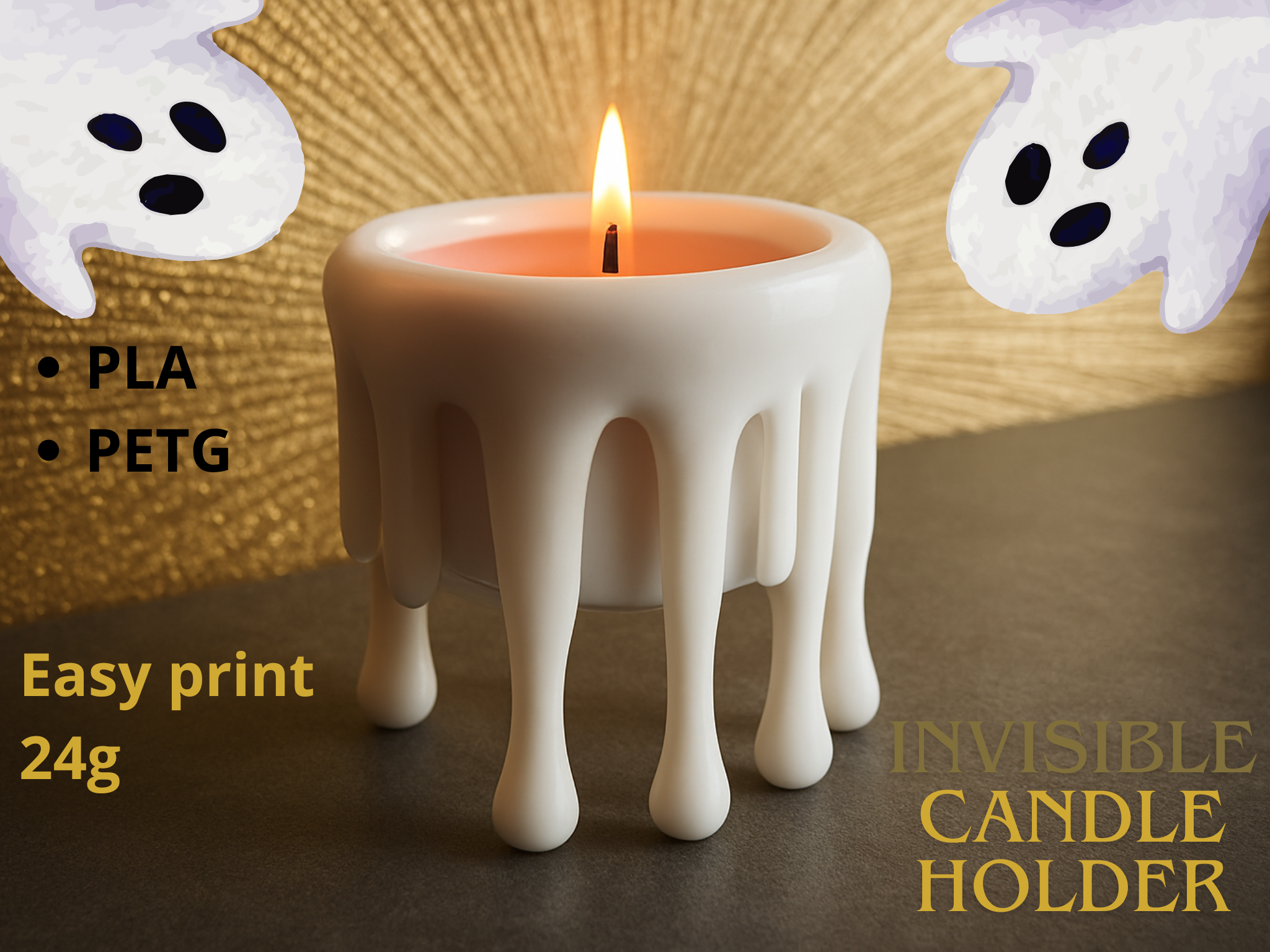 Invisible Candle Holder