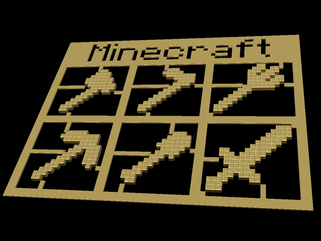 Minecraft Tools Kit Card