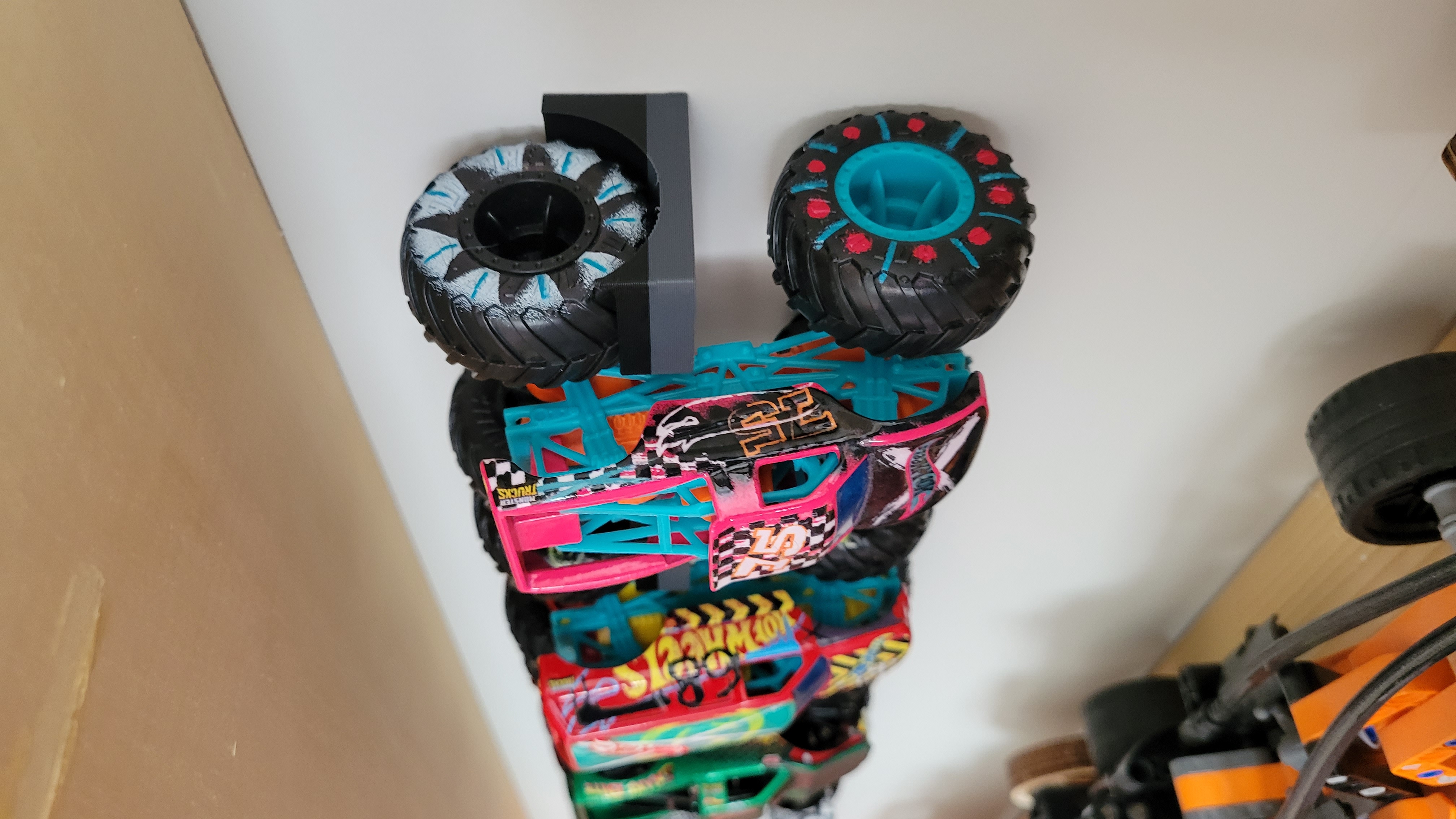 Wall Mount - Monster Trucks HW