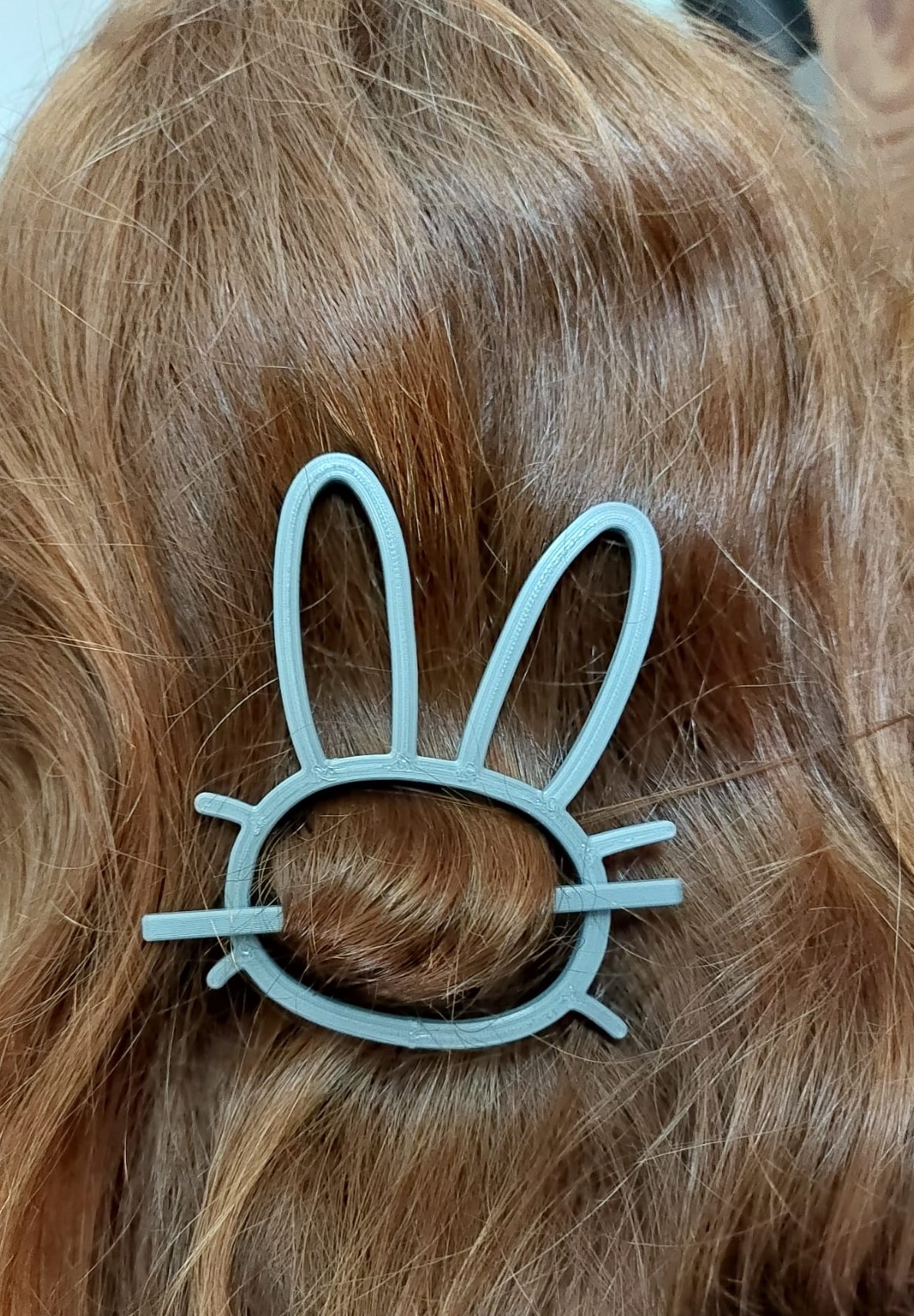 Rabbit hair pin slide