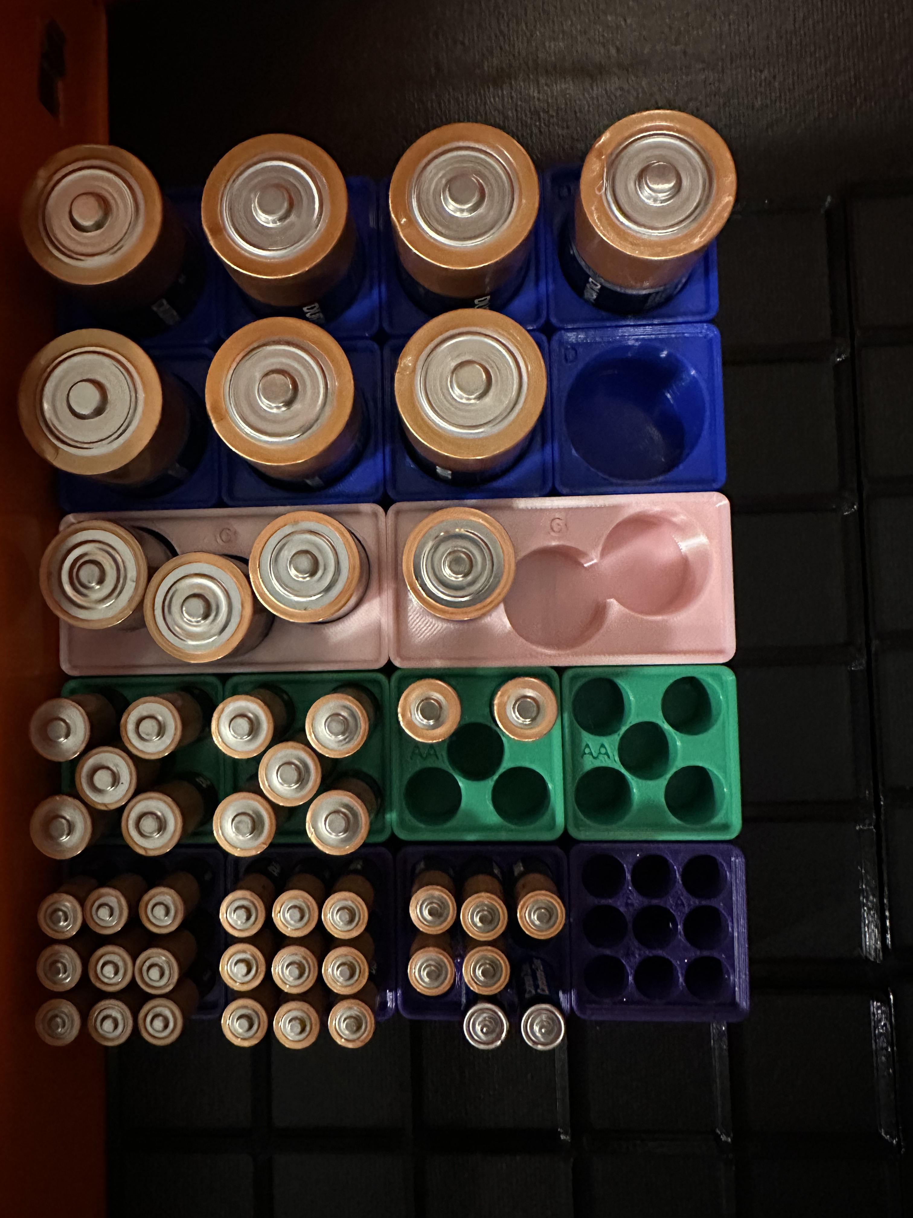 Gridfinity Battery Holders