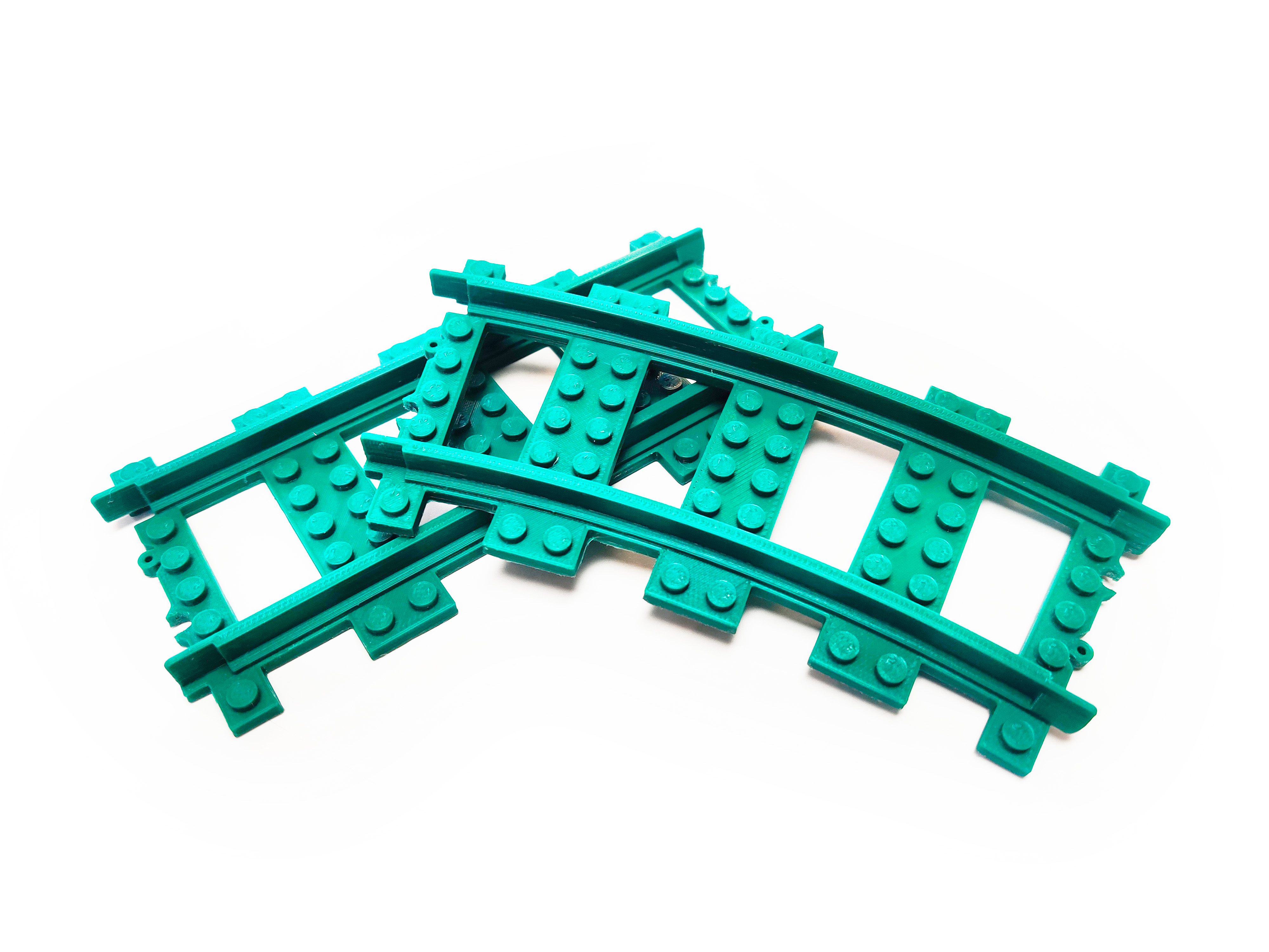 All LEGO like train track rail in L-Gauge
