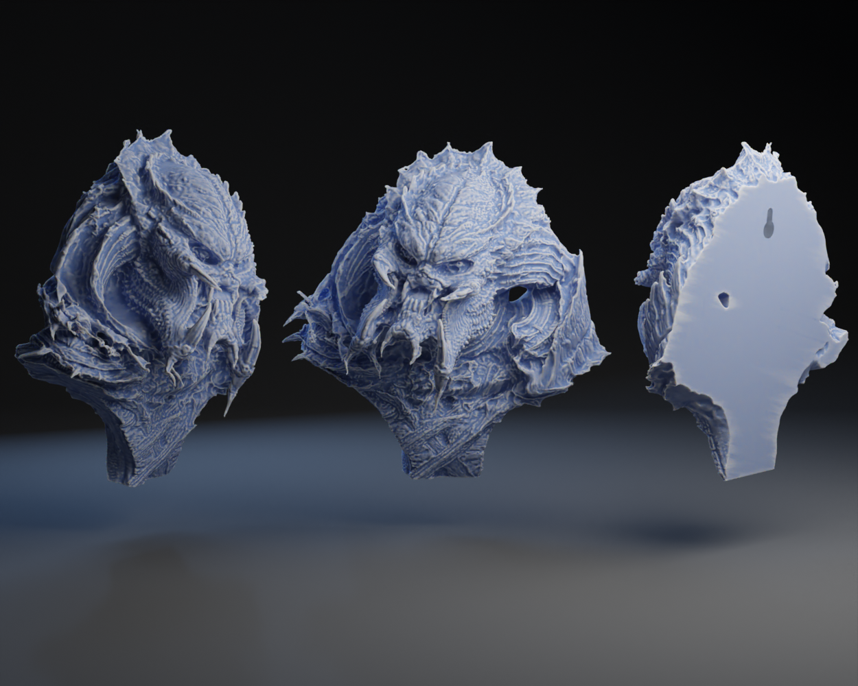 Predator Head Trophy Wall Mount