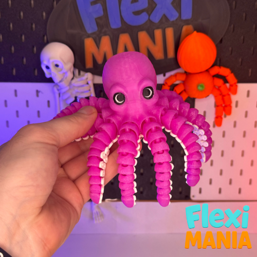 Flexi Octopus | Print-in-Place Articulated Octopus β No Supports Needed