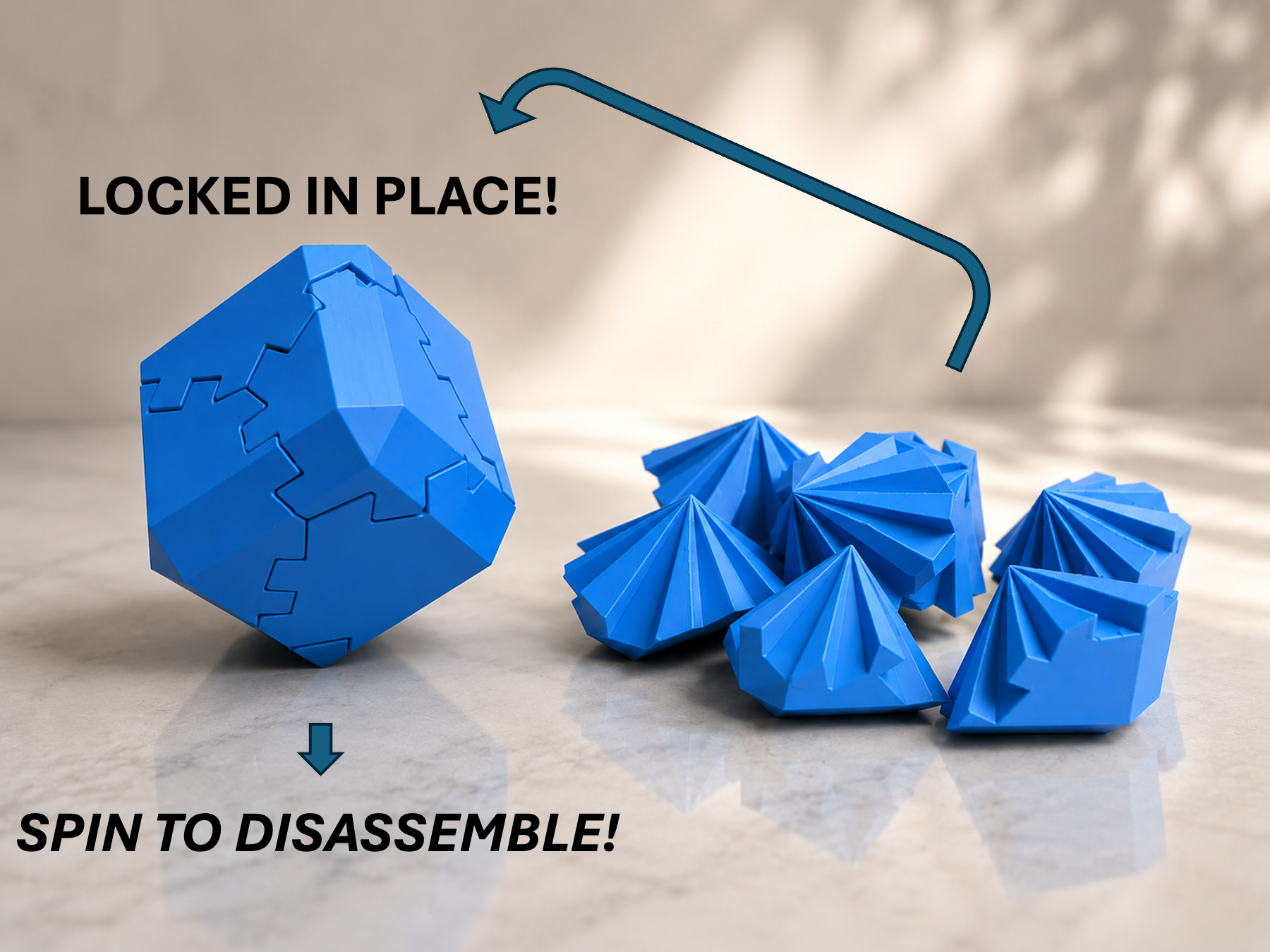Spinning Cube 3D Puzzle - just 23g and 1:10h print