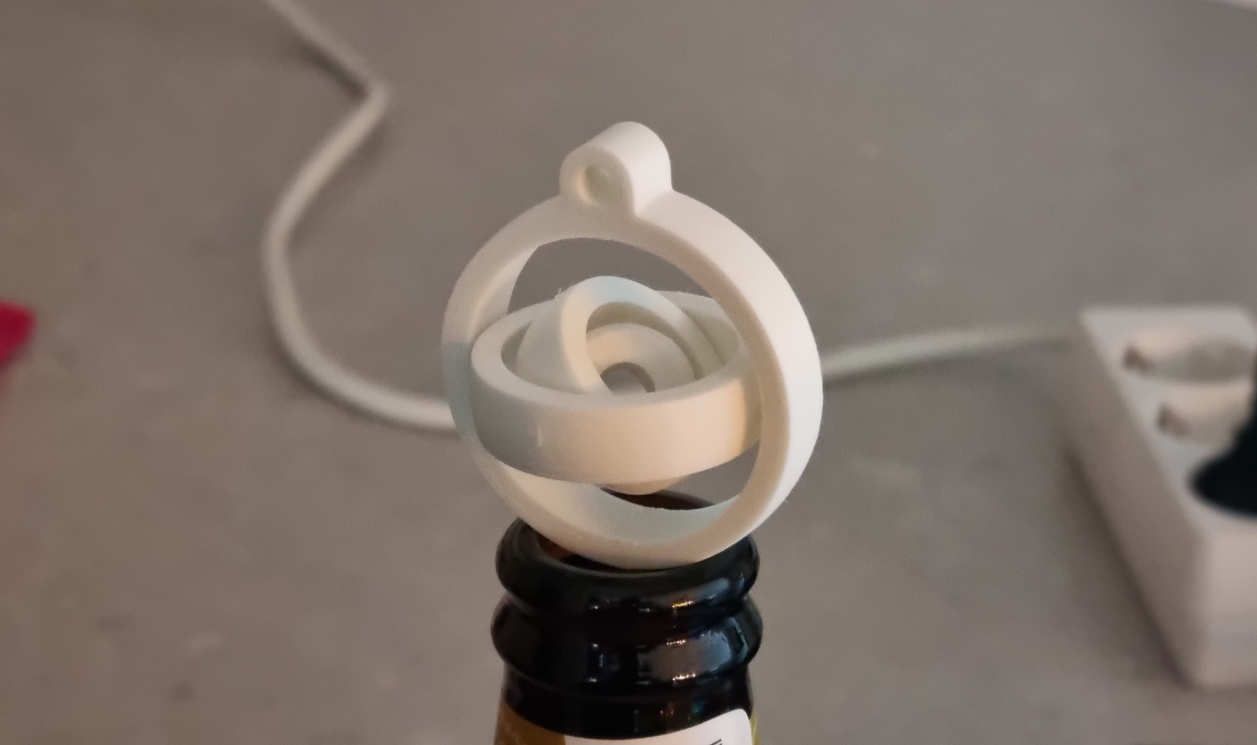 Print in Place: Gyroscope Fidget toy (keychain)