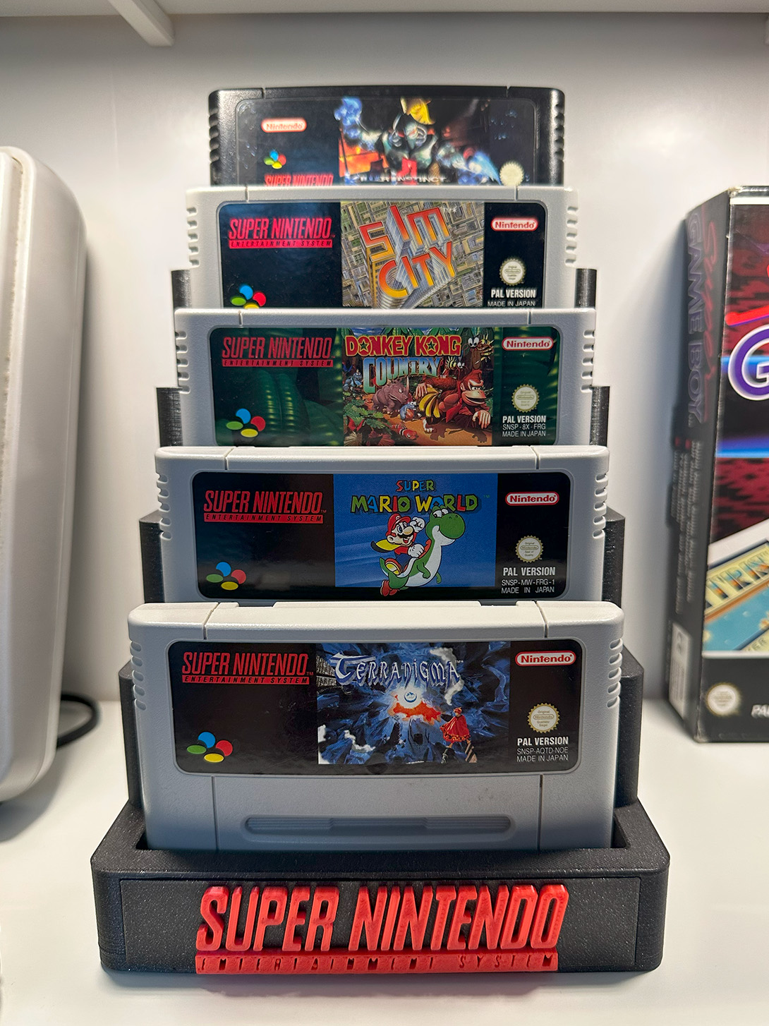 Super Nintendo SNES Cartridge / Game Display Stand