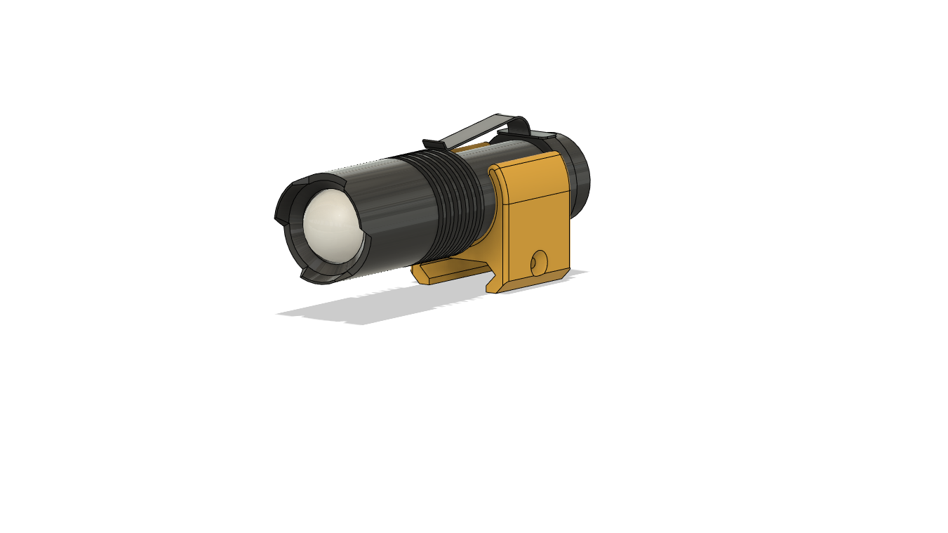 Picatinny Rail Flashlight Mount
