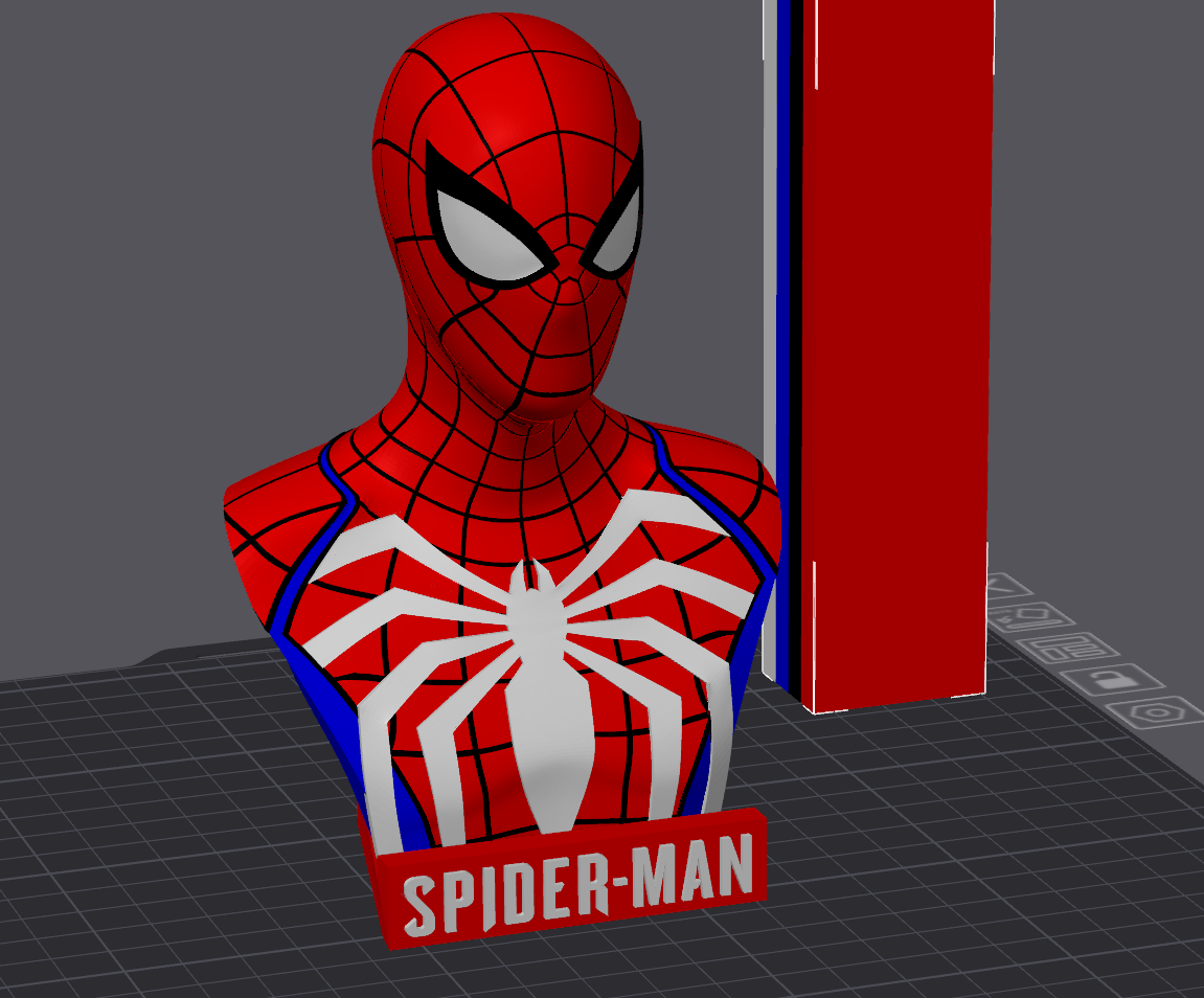 Spiderman 4 colors ready for Bambu Lab
