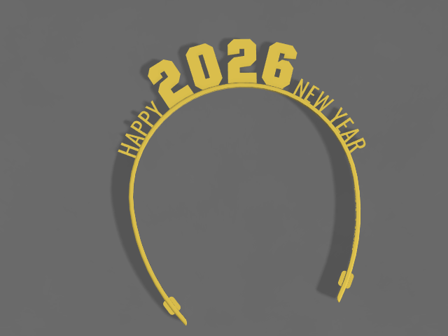 2026 Headband β Festive 3D Hair Accessory for the New Year