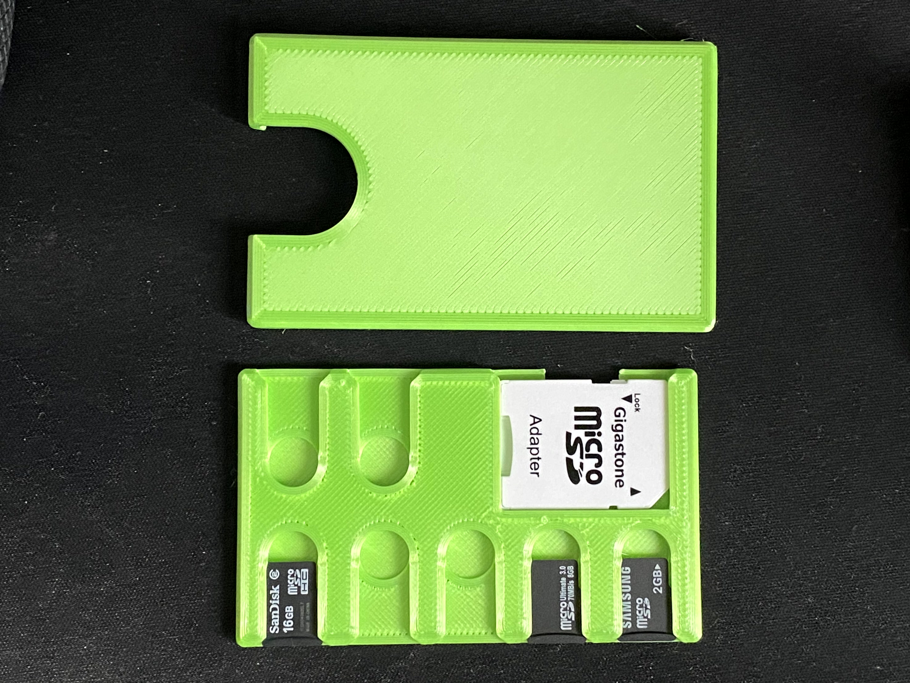 SD/MicroSD card case better MicroSD fit