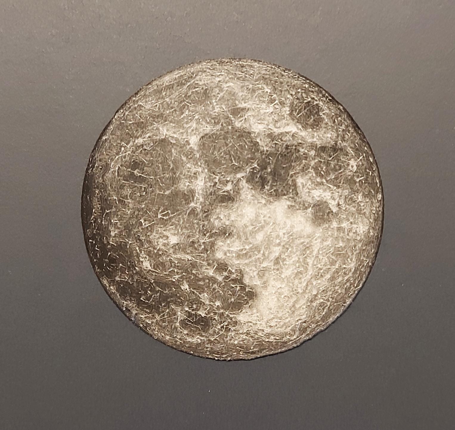 Glow-in-the-dark realistic moon