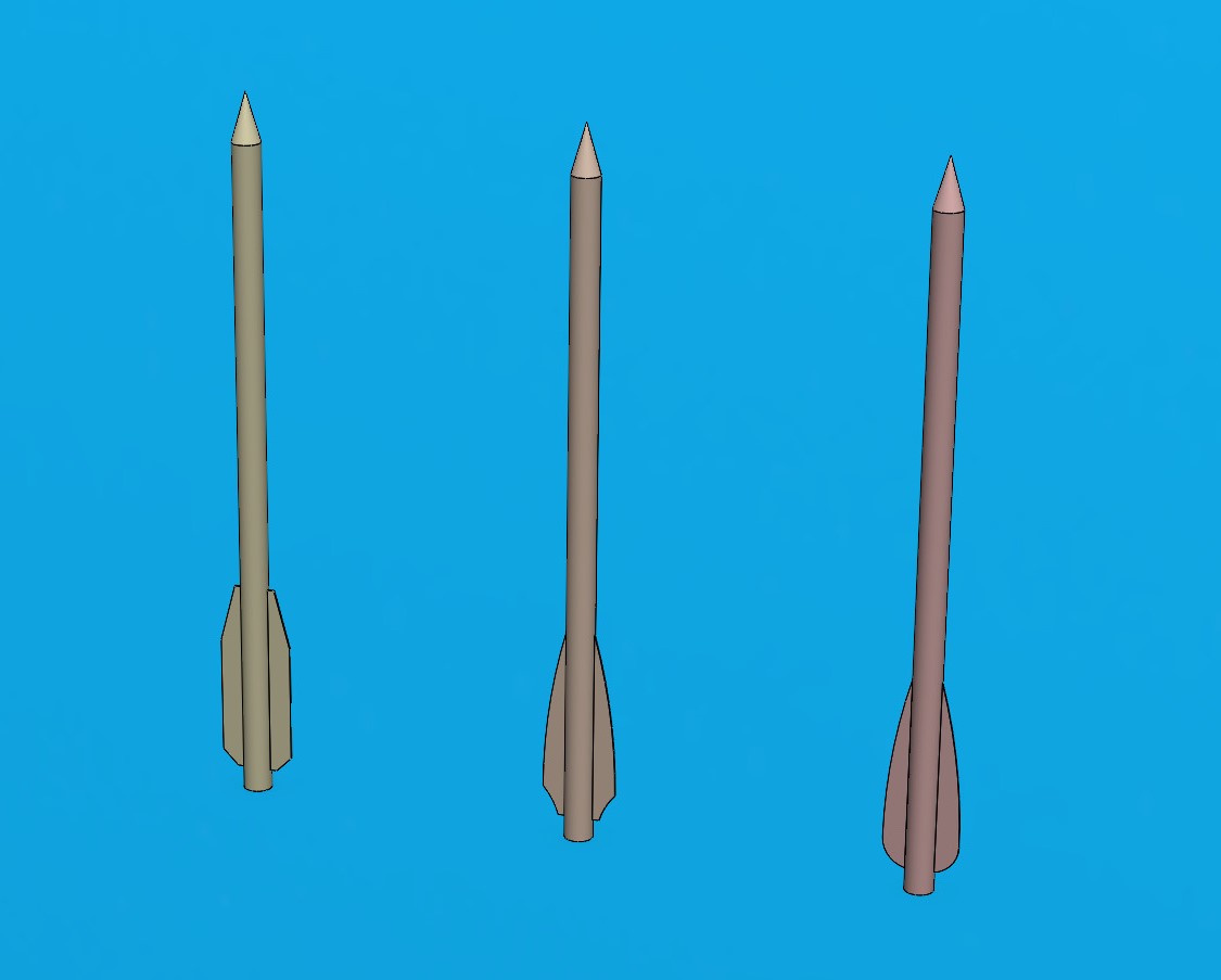 Pistol Crossbow Bolts, 6.3 and 6.5 inch
