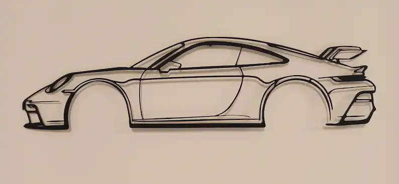 silhouette Porsche GT3rs