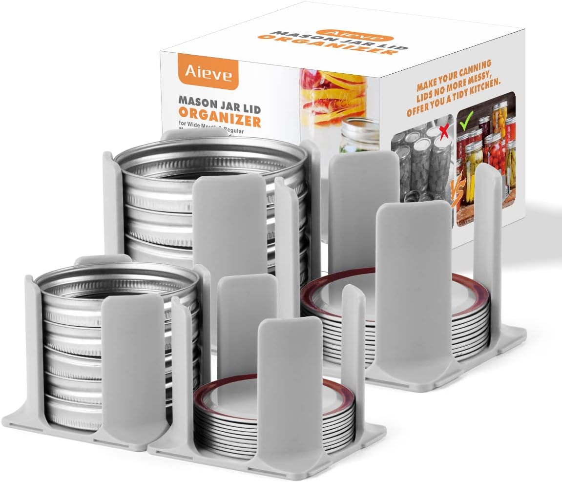 Mason Jar Lid Organizer