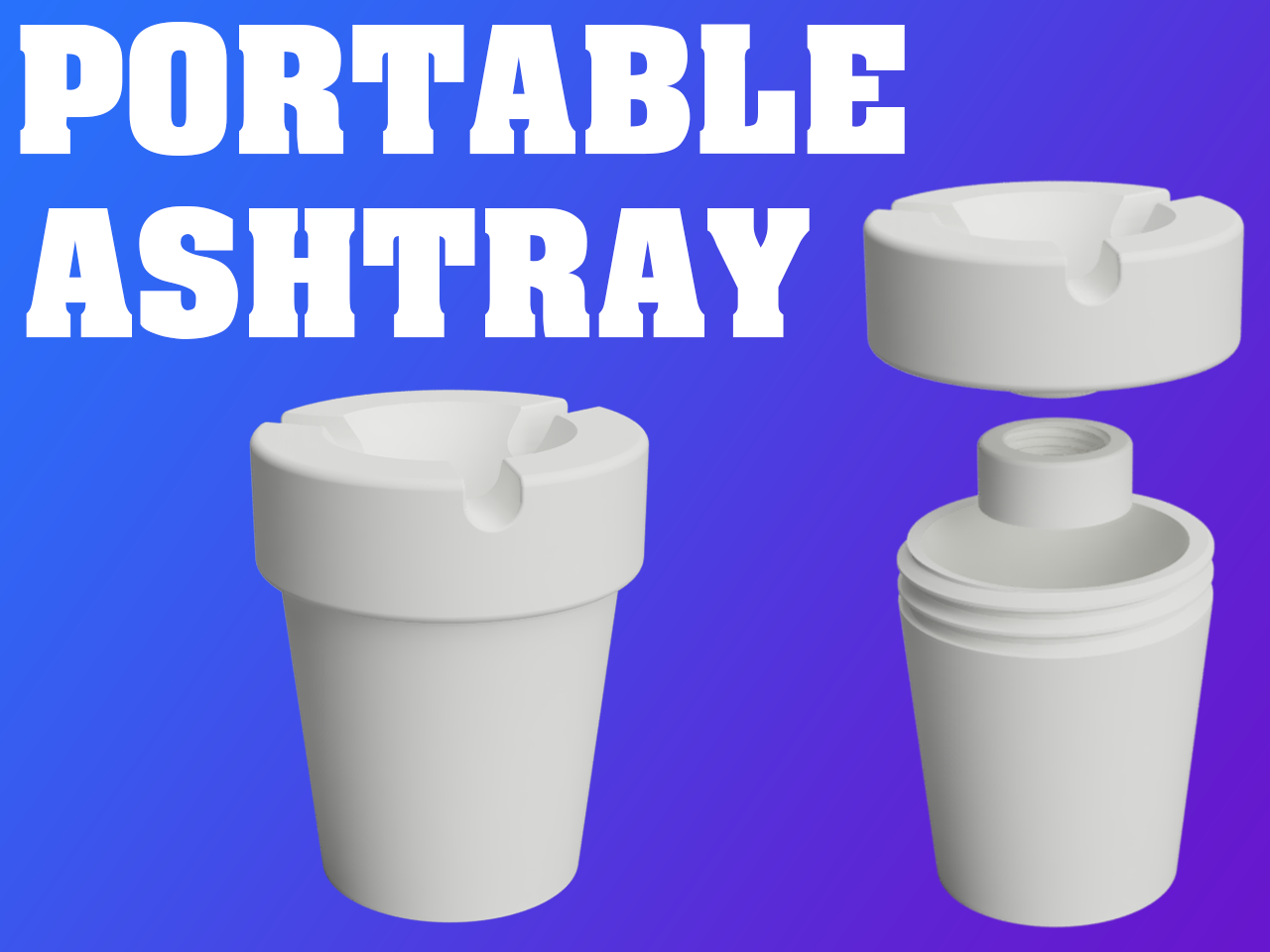 Portable Ashtray (small & large versions)
