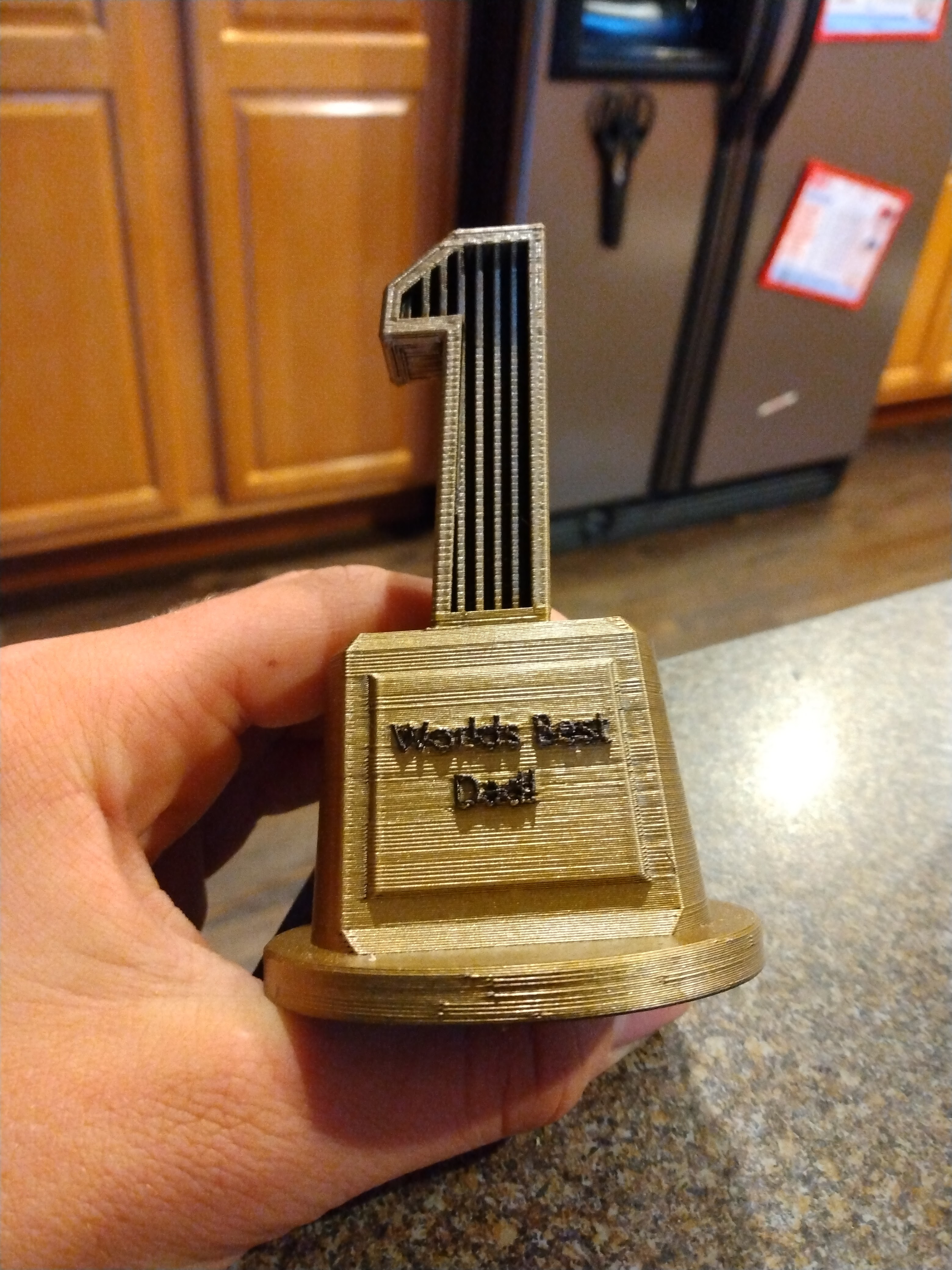 worlds best Dad trophy