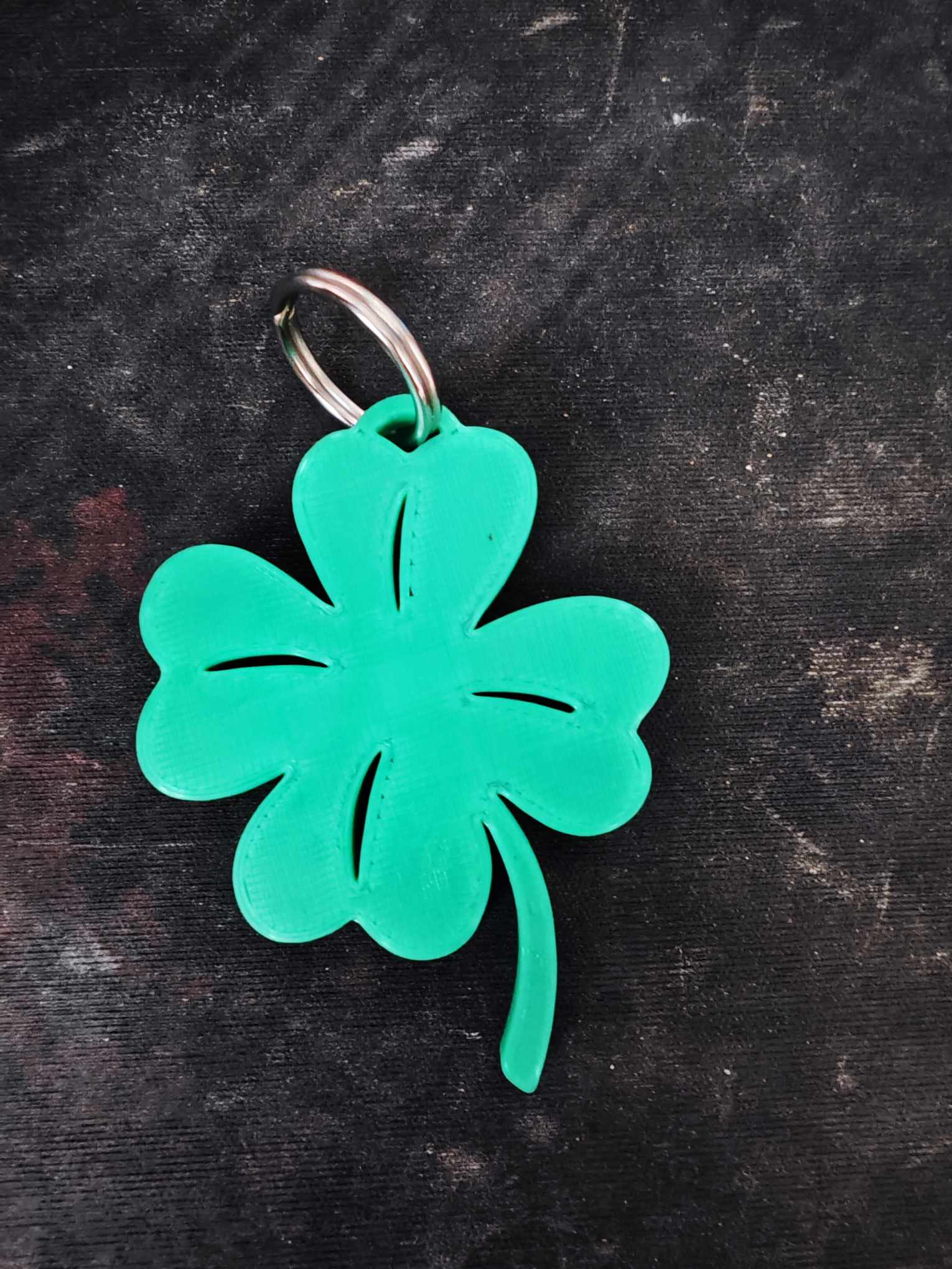Cloverleaf keychain (čtyřlístek klíčenka)