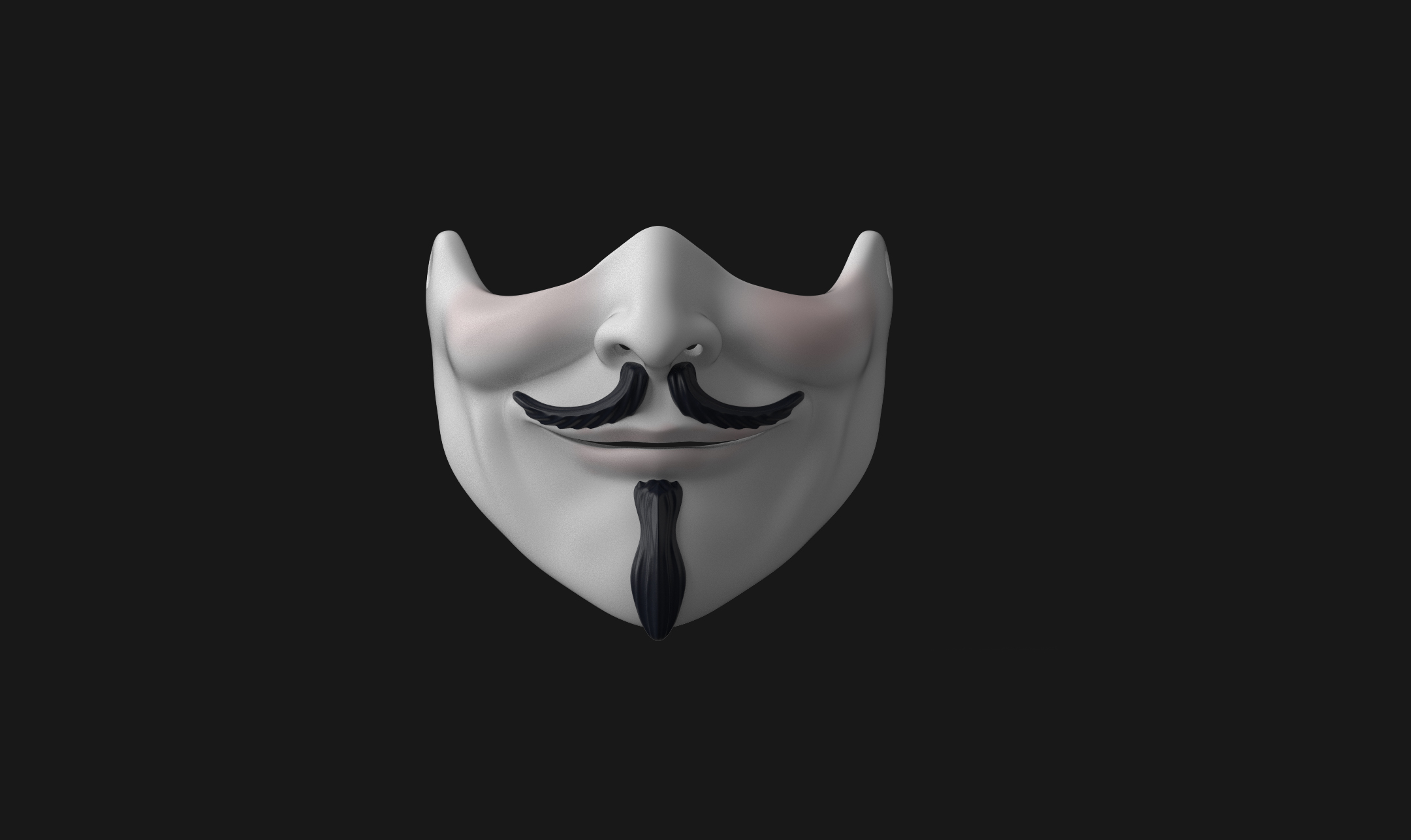 Guy Fawkes half mask