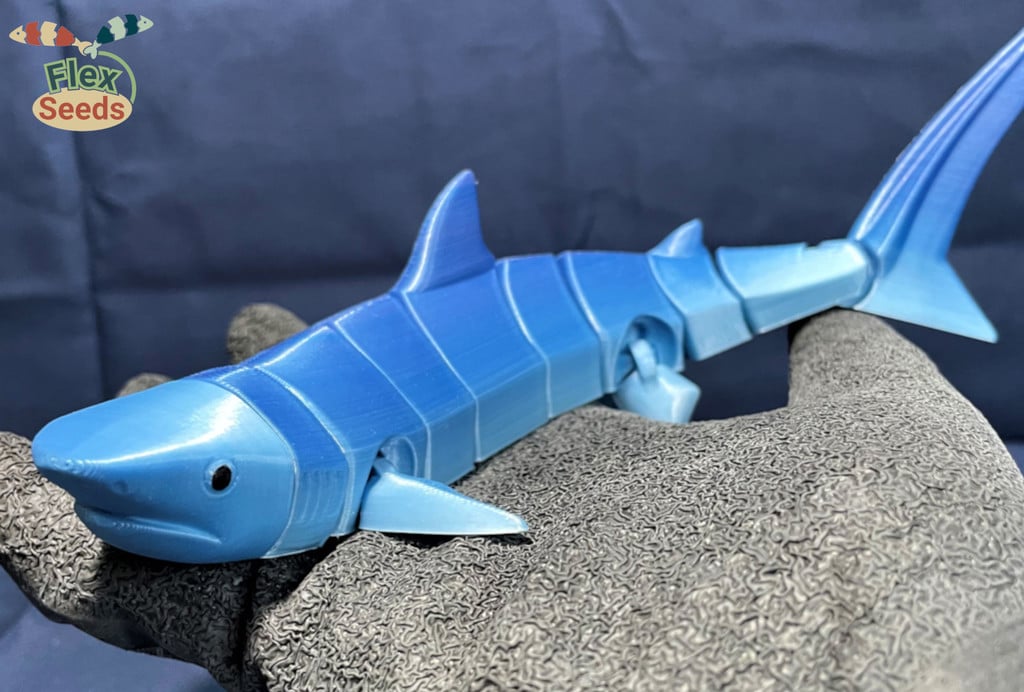 Flexi Tiger Shark (print-in-place)