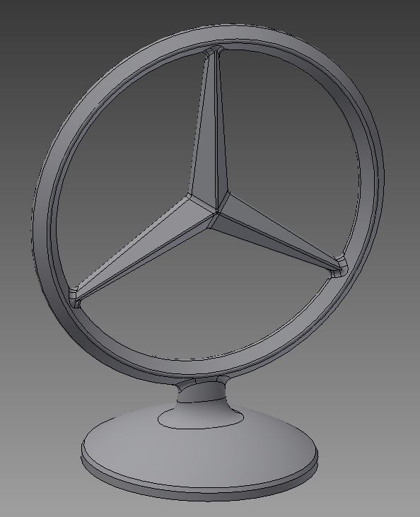 Mercedes Logo with stand.