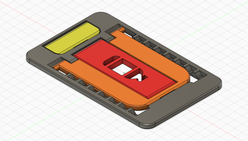Credit card sized foldable mobile stand