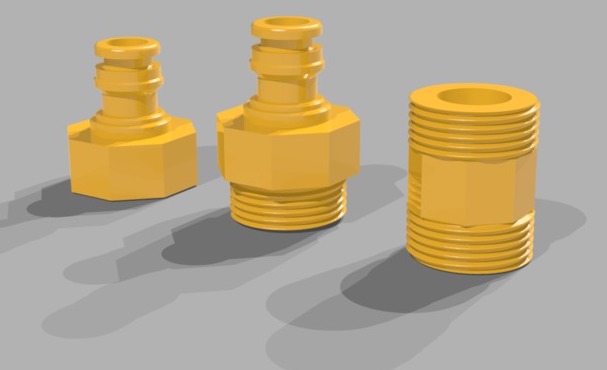 3/4 male /female quick hose connectors