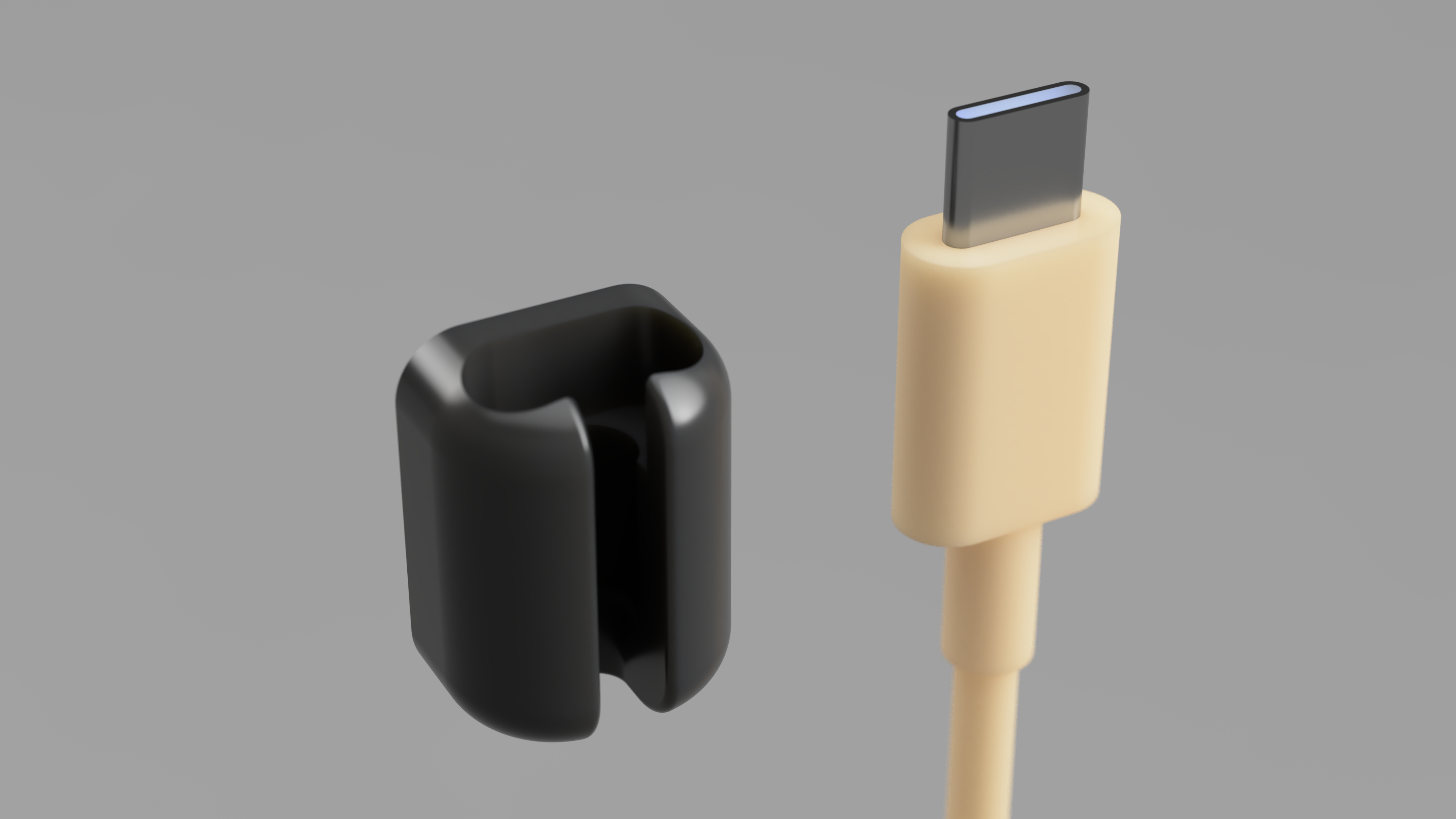 USB-C Cable holder, organizer for desk / table