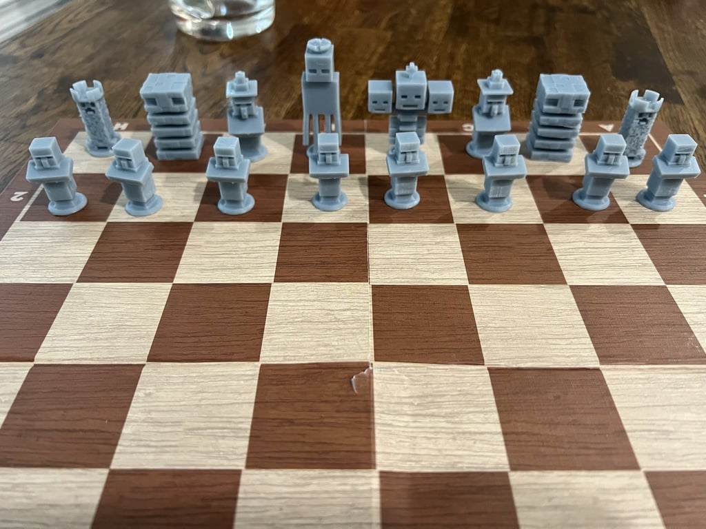 Minecraft chess set