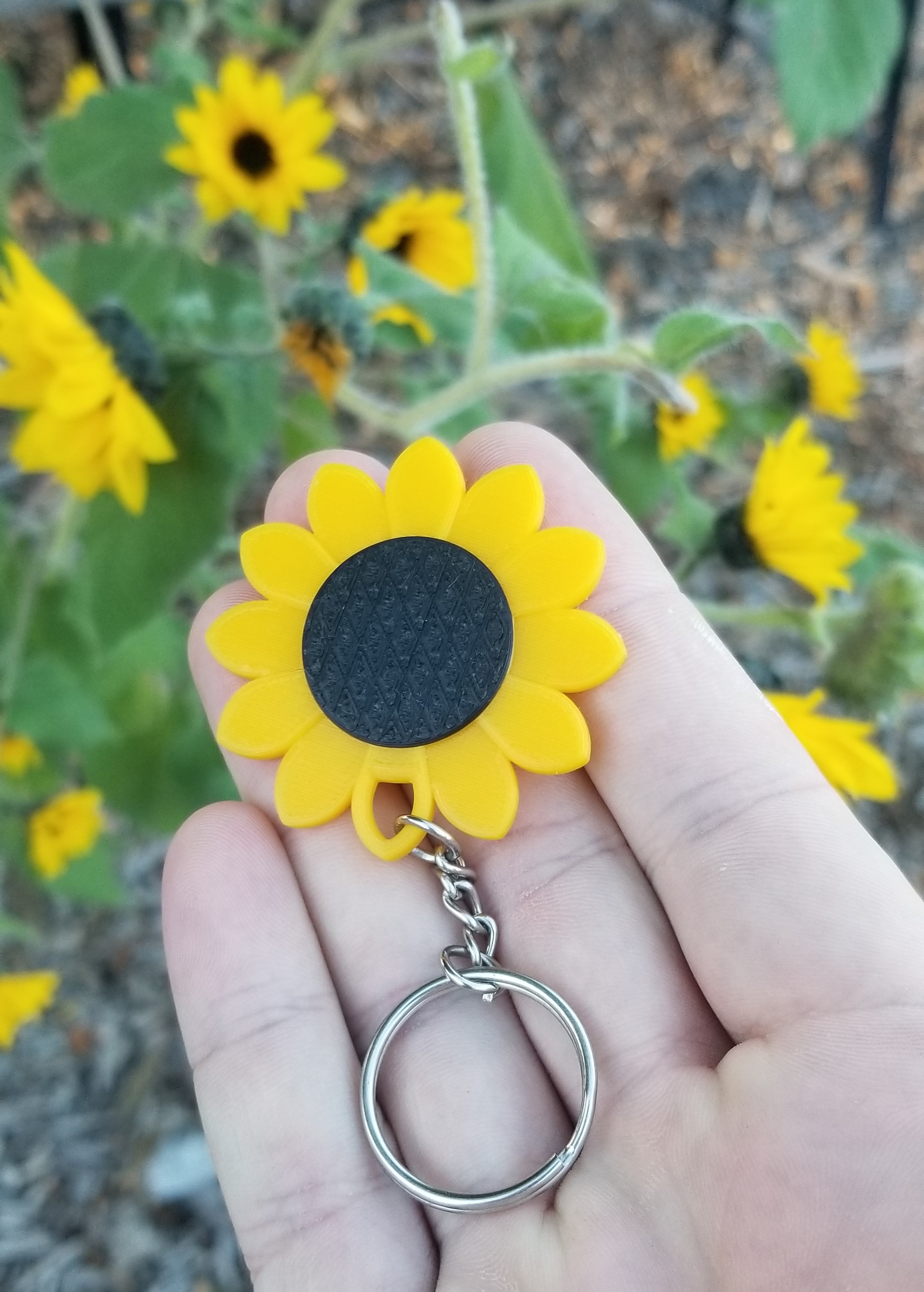 Sunflower Keychain