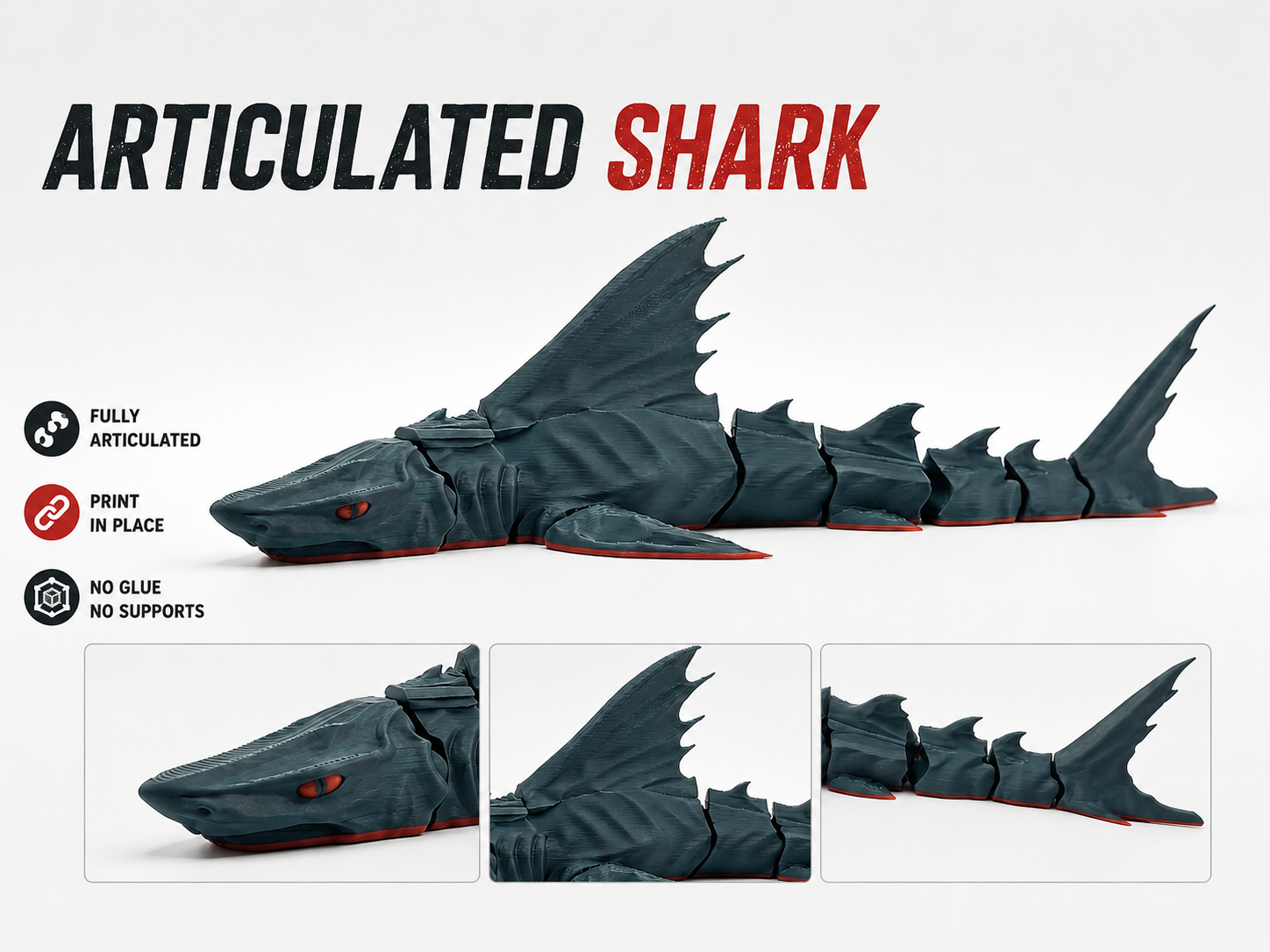 Articulated Flexi Shark