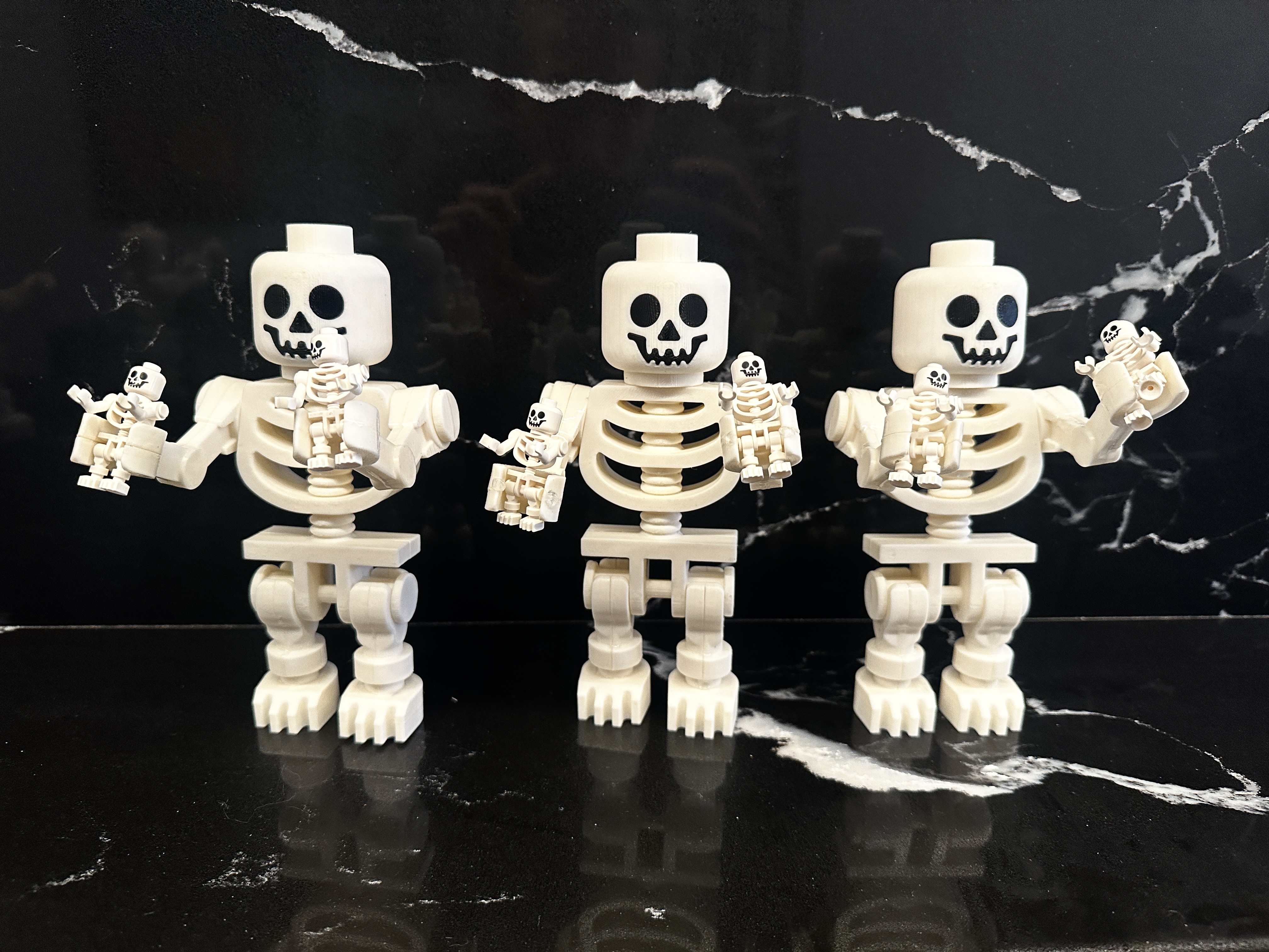 Single Plate Print LEGO Skeleton (4:1) - Improved