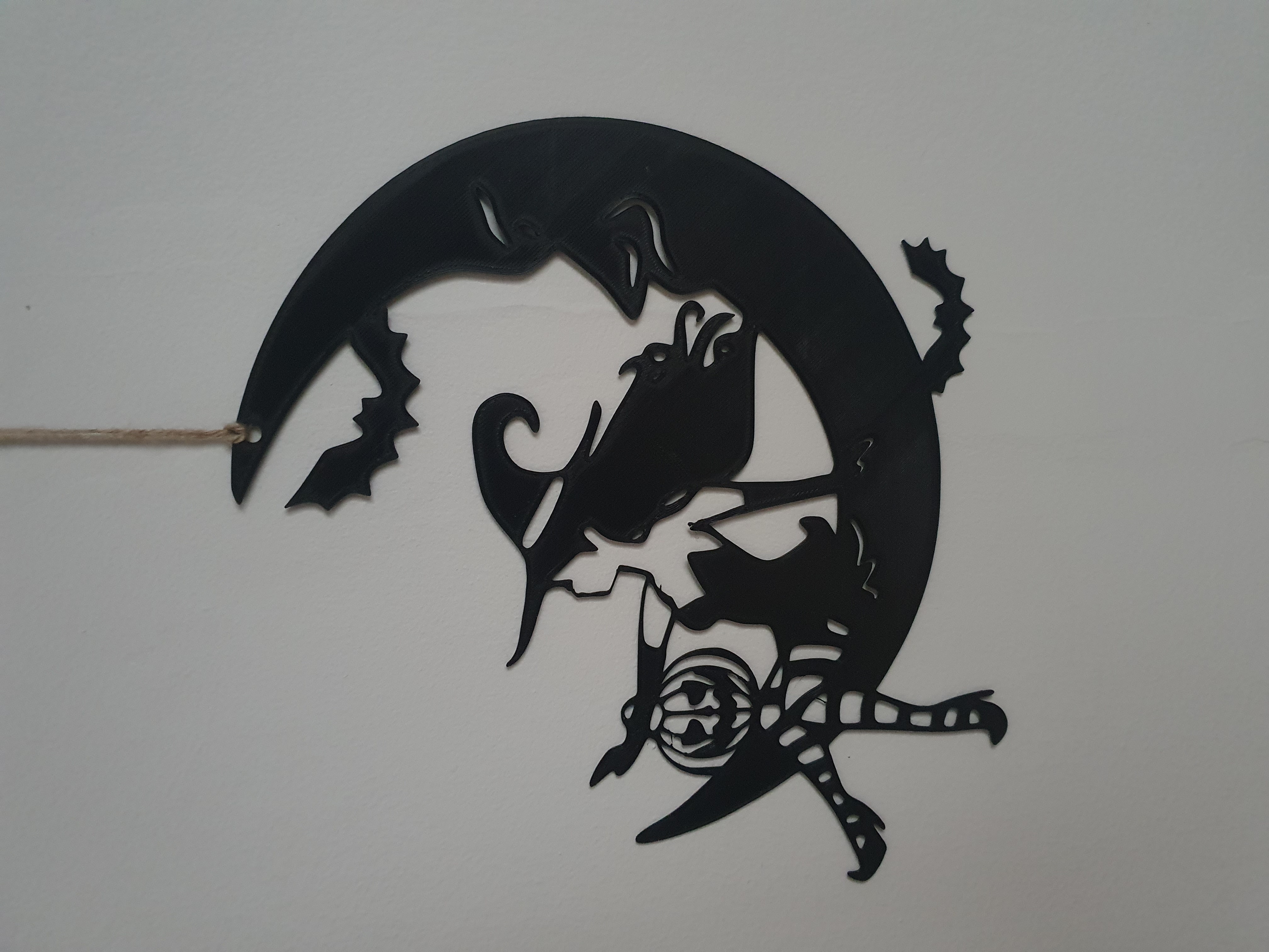 Halloween Decoration Witch On The Moon