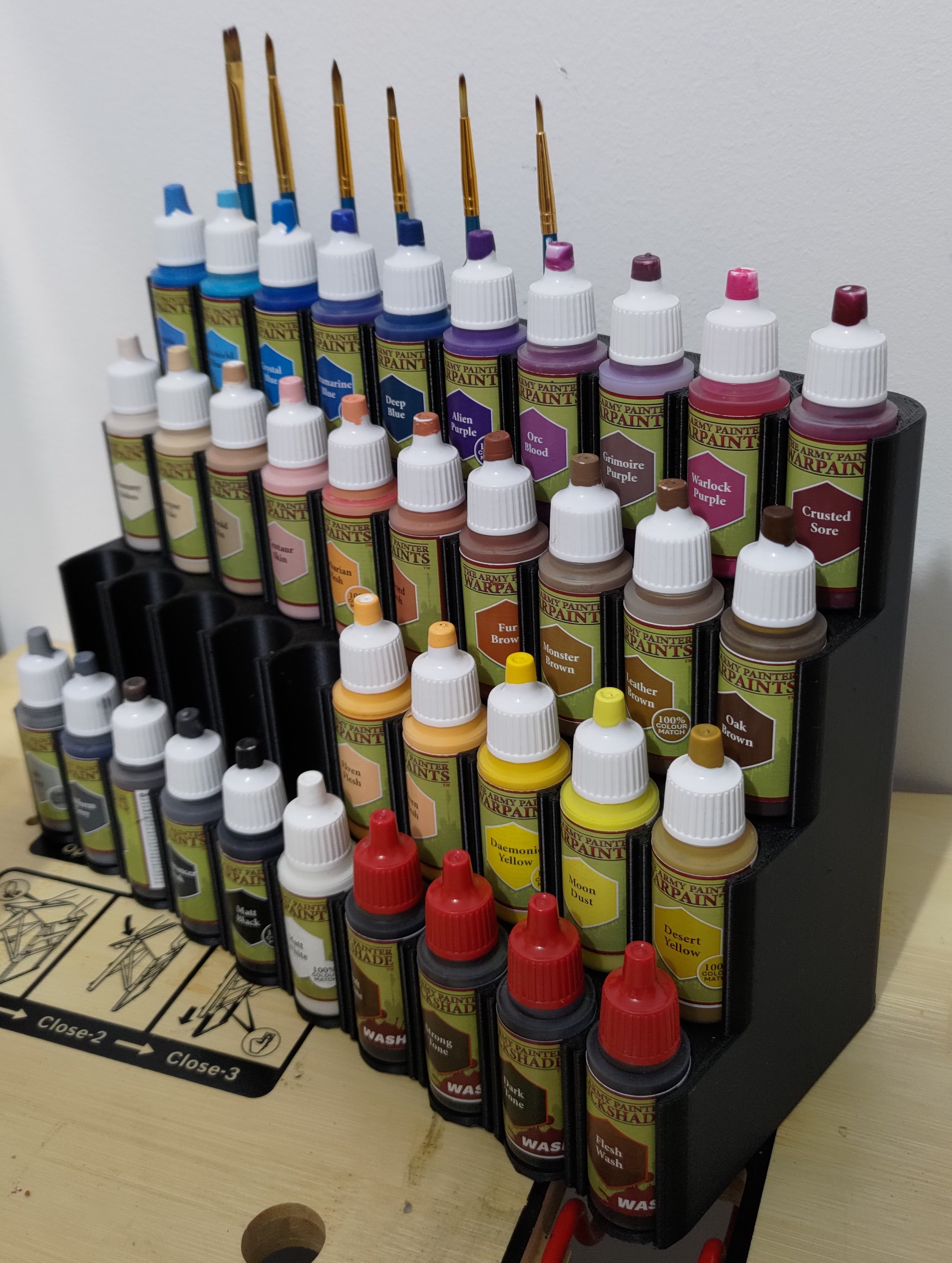Rangement / organisateur pour peinture maquette army painter, vallejo