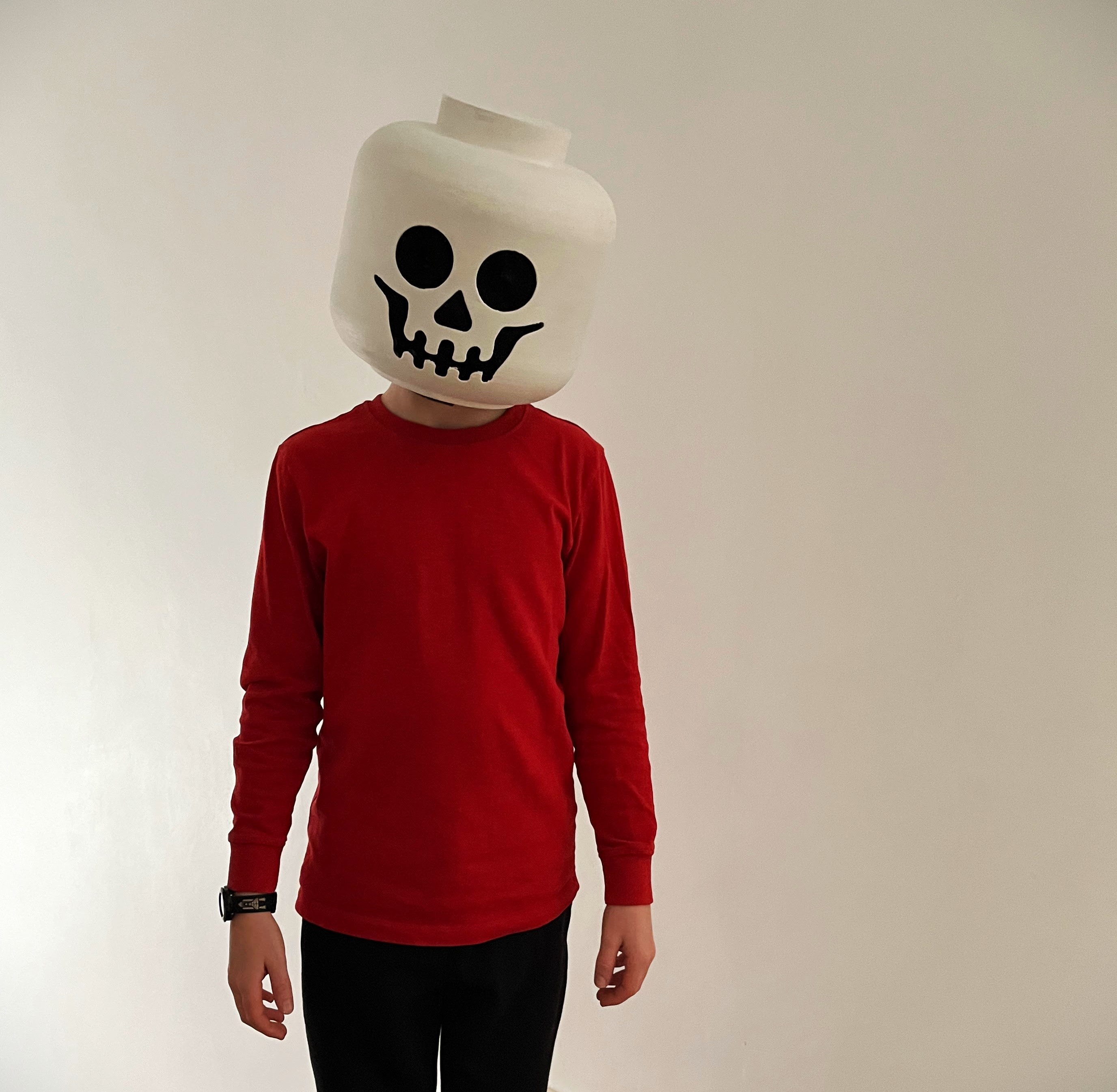 Lego Skeleton Halloween cosplay helmet
