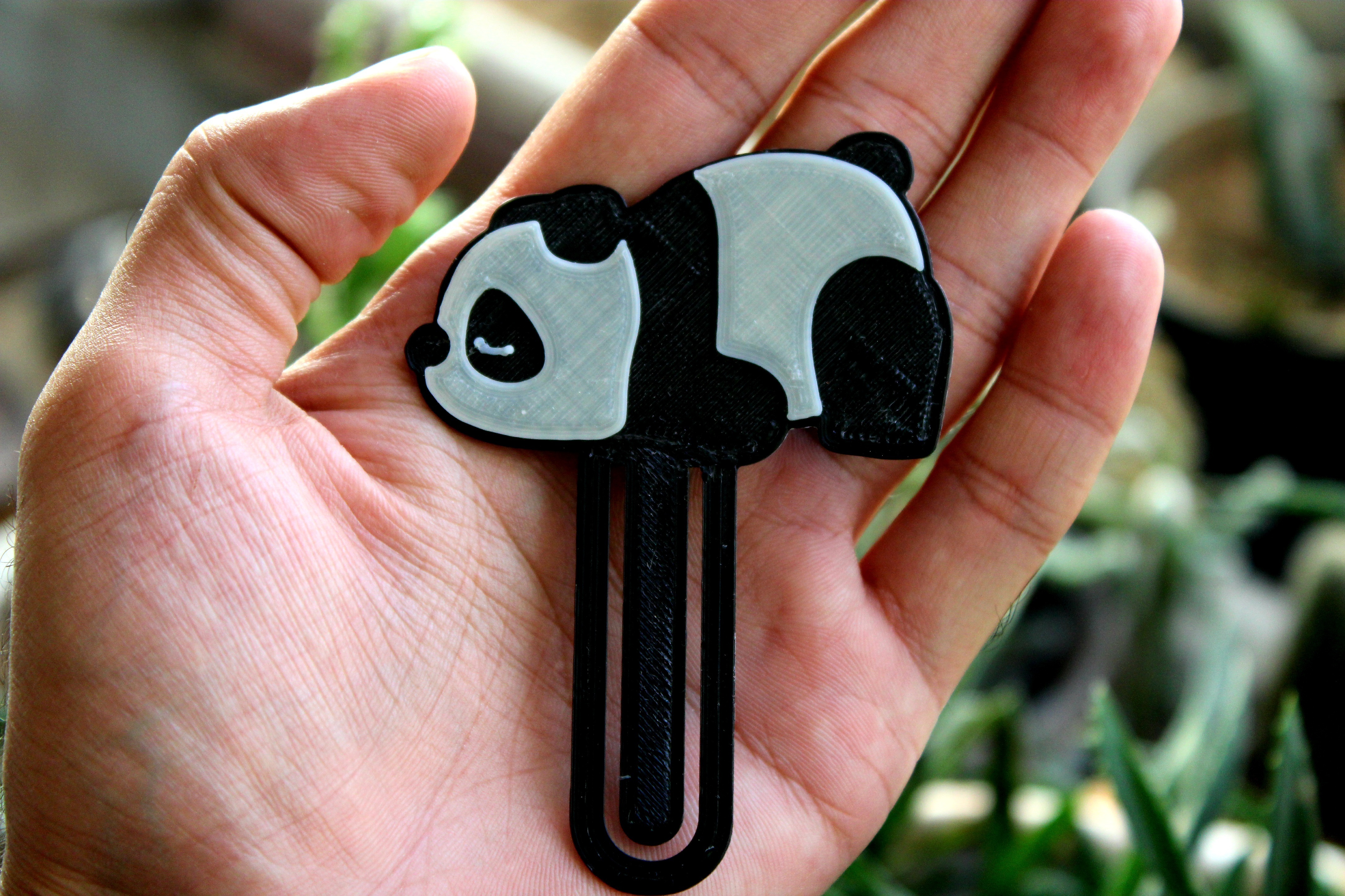 lazy panda bookmark