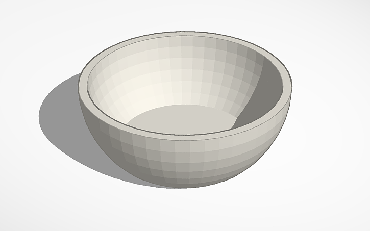 Bowl shaped bowl
