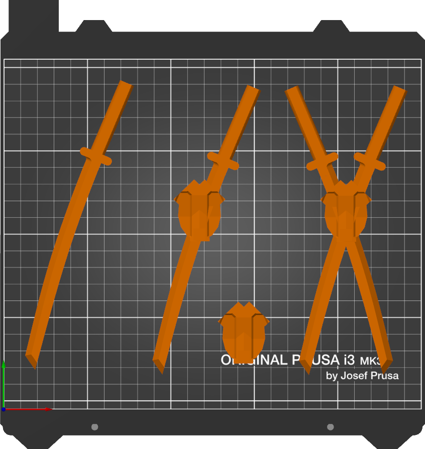 DUMMY 13 - Dual katana & holster set - static