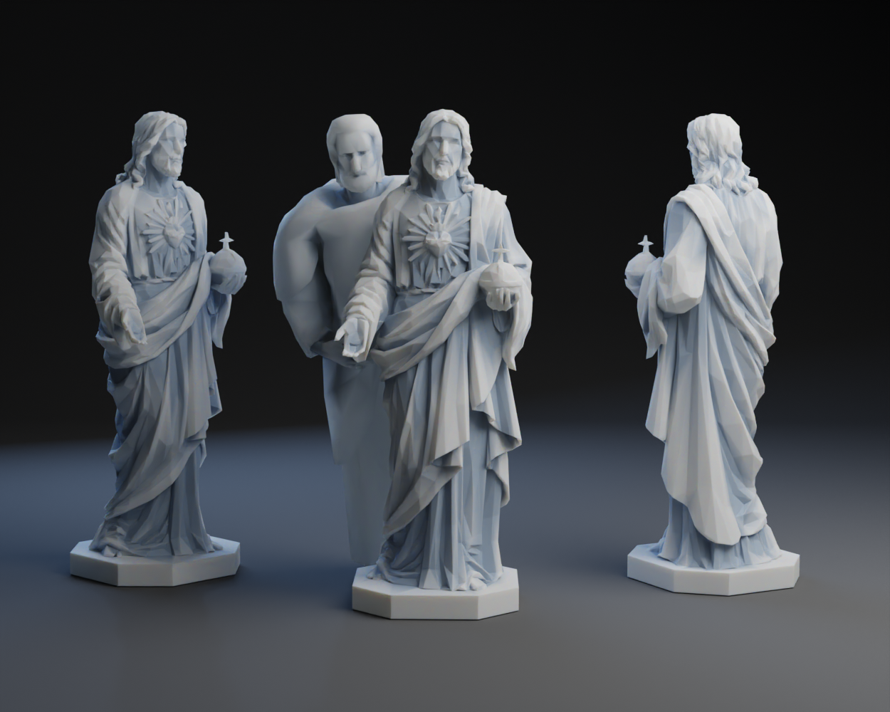 New and Improved Low Poly Jesus