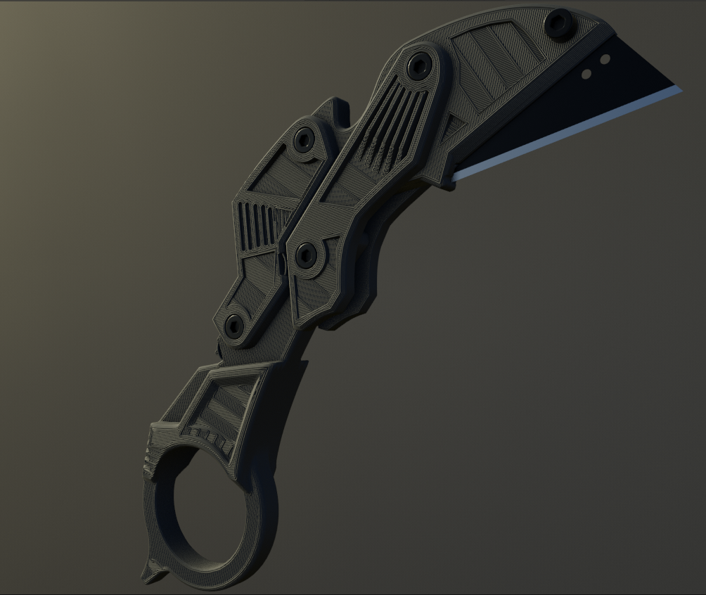 Clicky Foldable Karambit utility knife