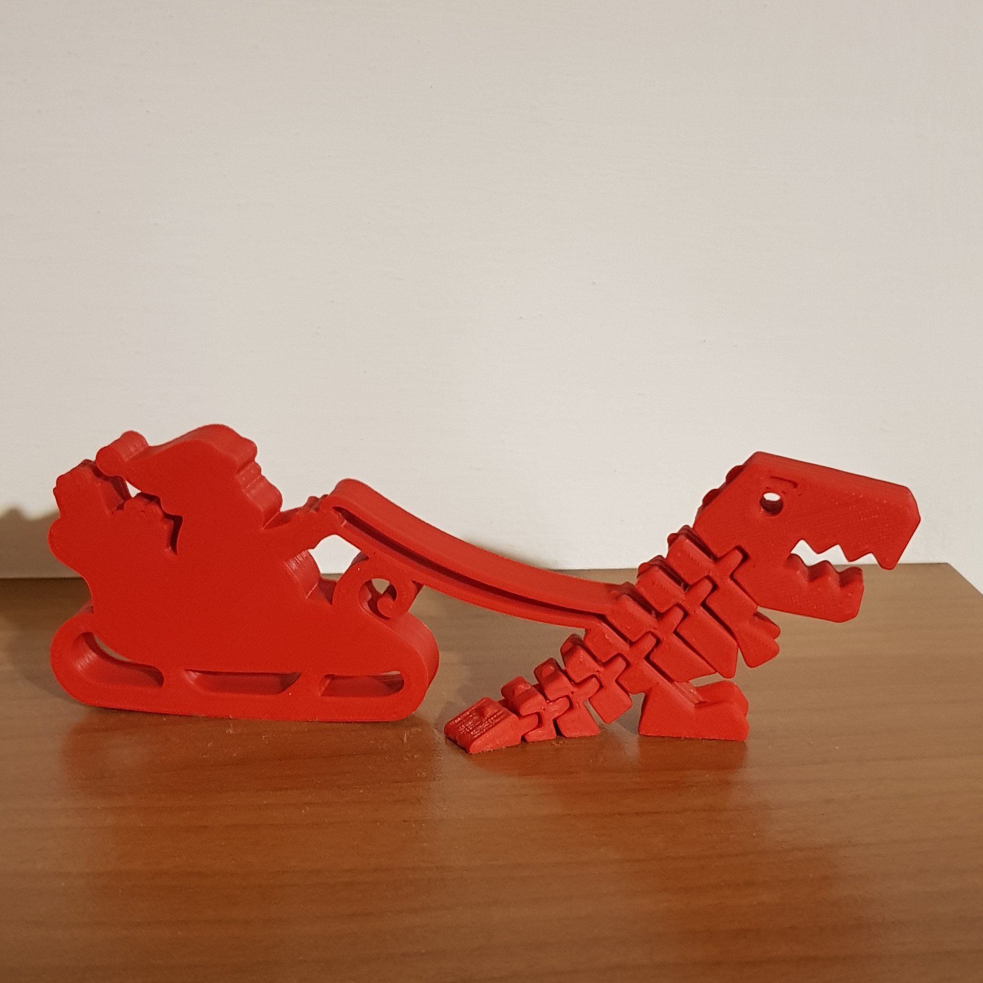 Flexi Reindeer Rex Sleigh Santa Claus (with step file)