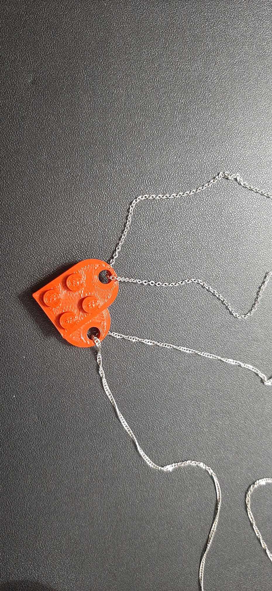 LEGO heart pendant