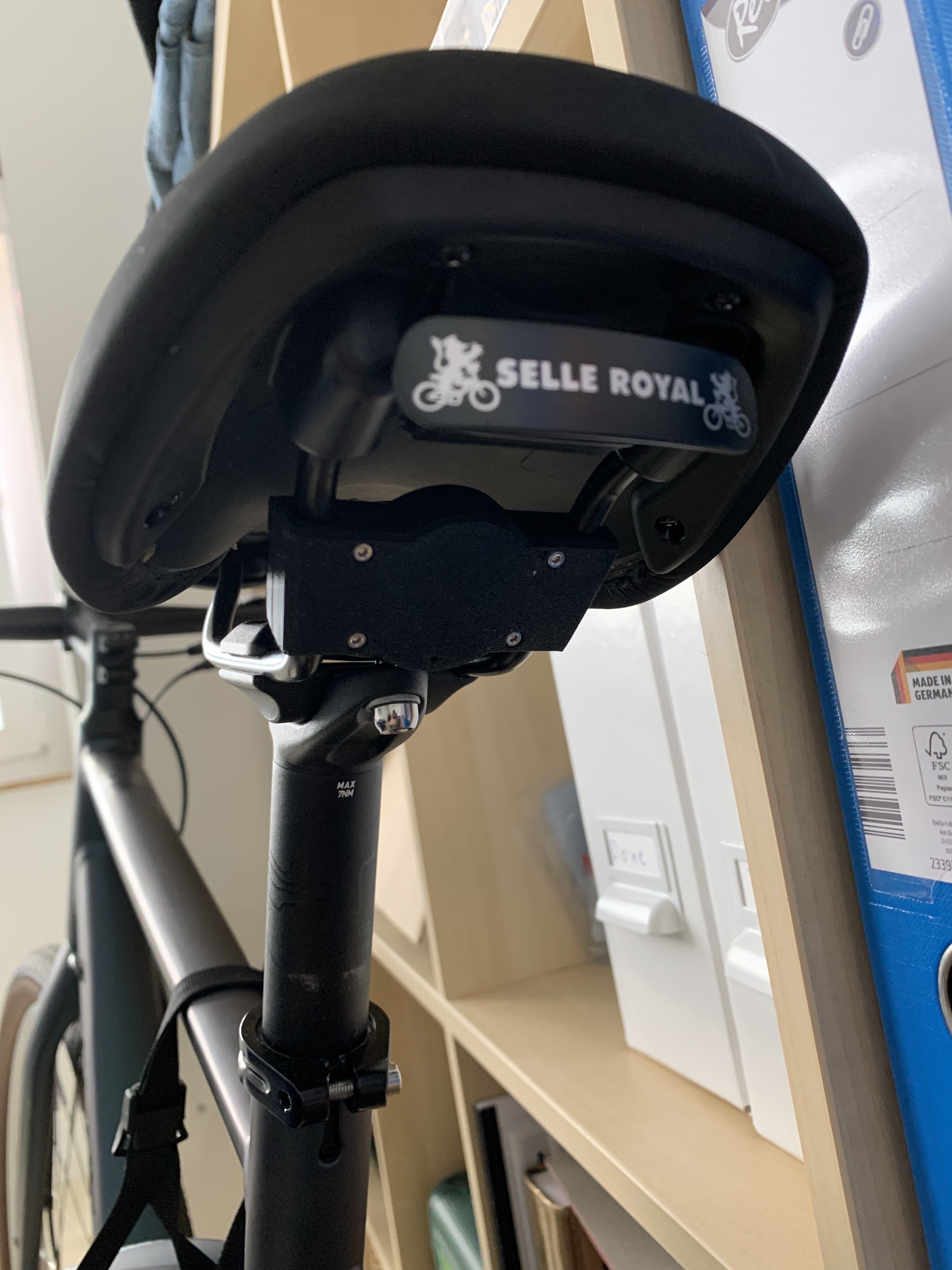Airtag bicycle hidden saddle holder
