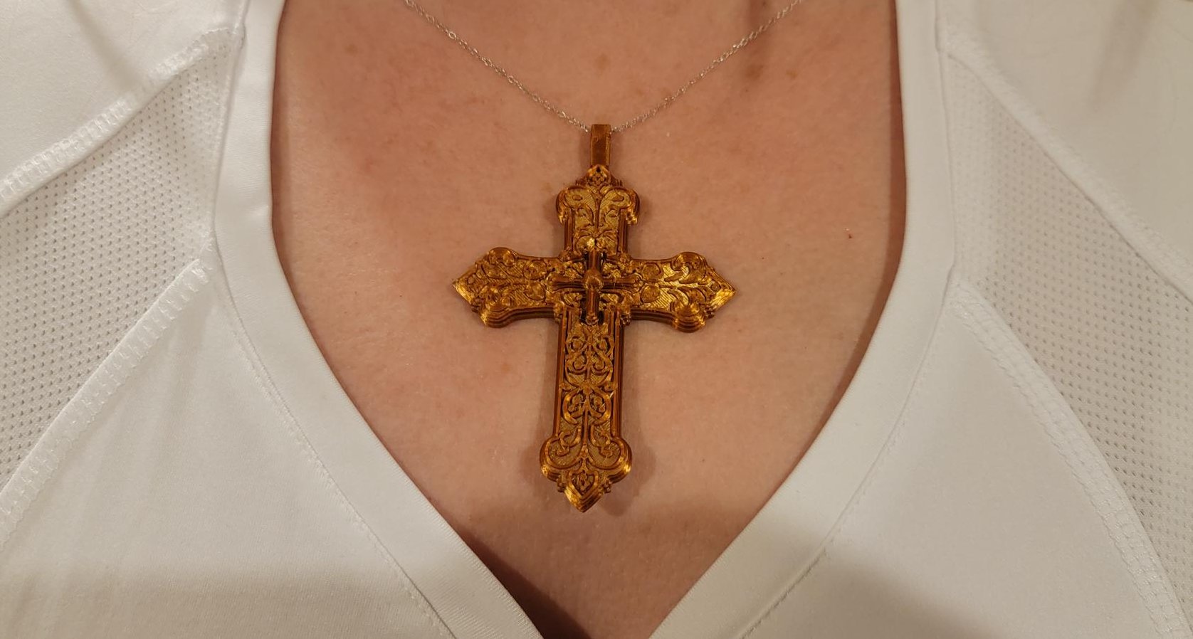 Ornamental Cross Necklace